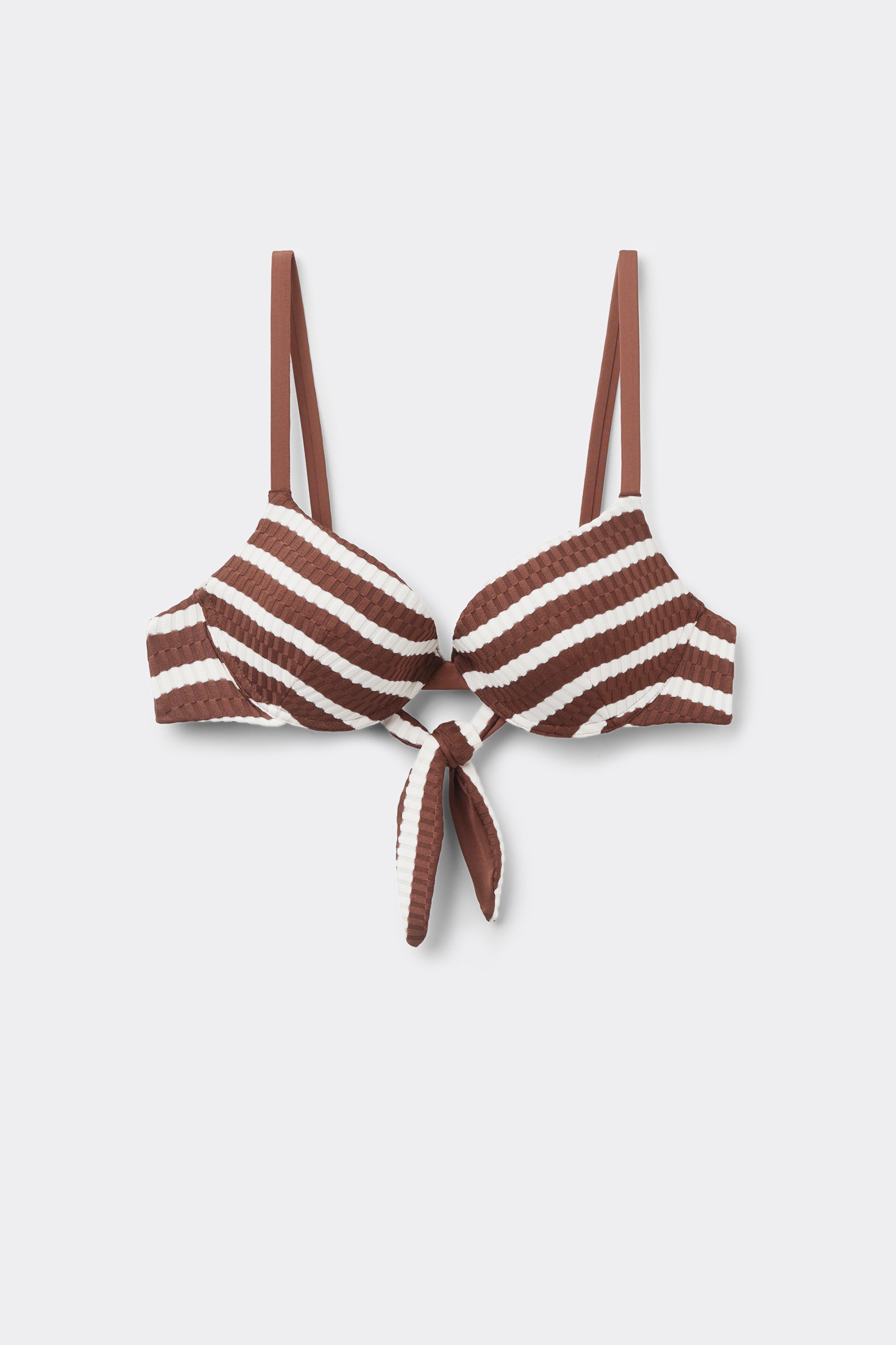 Top de Biqu&iacute;ni Push-Up Ligeiramente Almofadado Desert Stripes