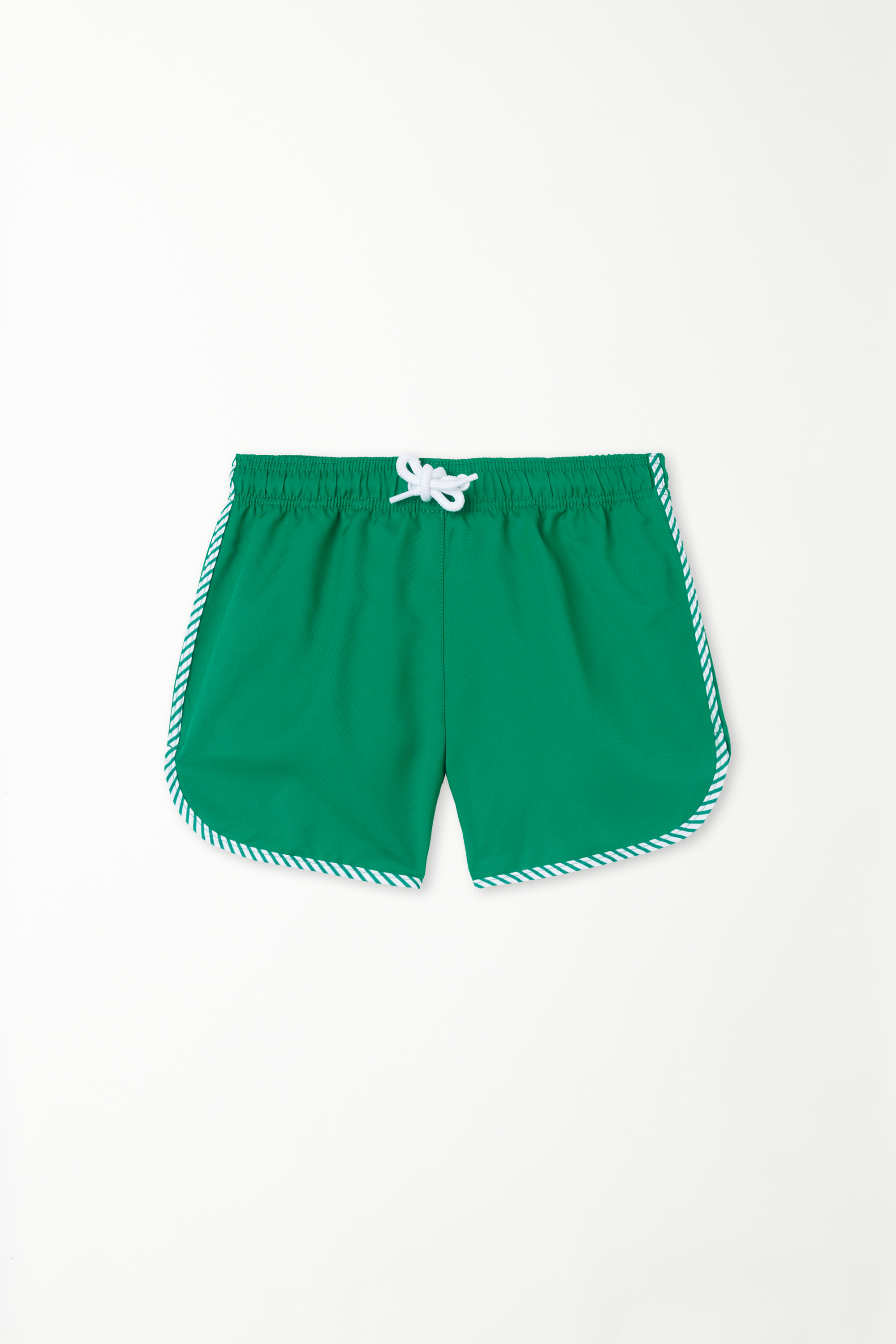 Boys’ Short Recycled Swimming Shorts with Piping