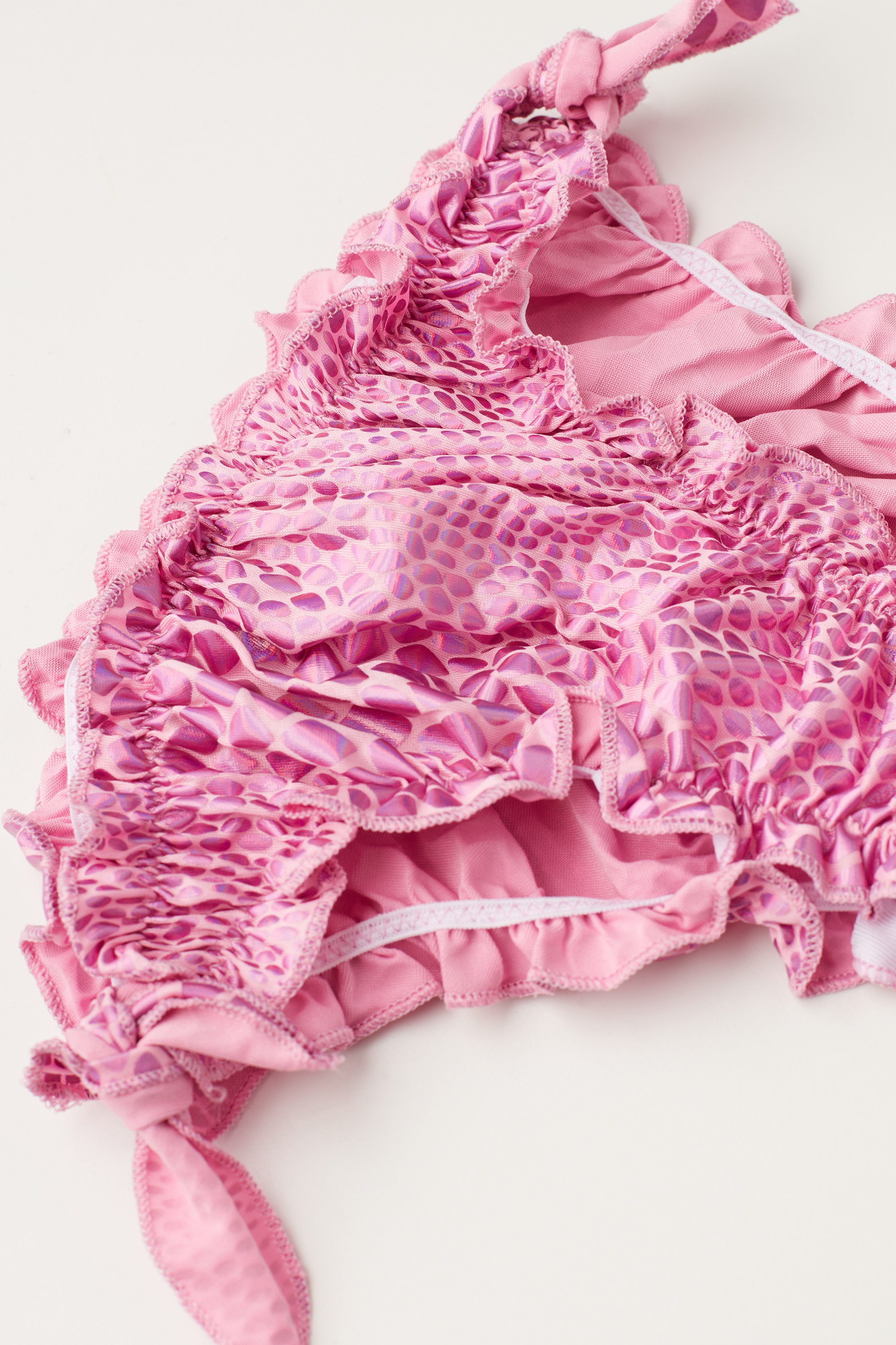 Girl's Crinkled Bikini Bottoms