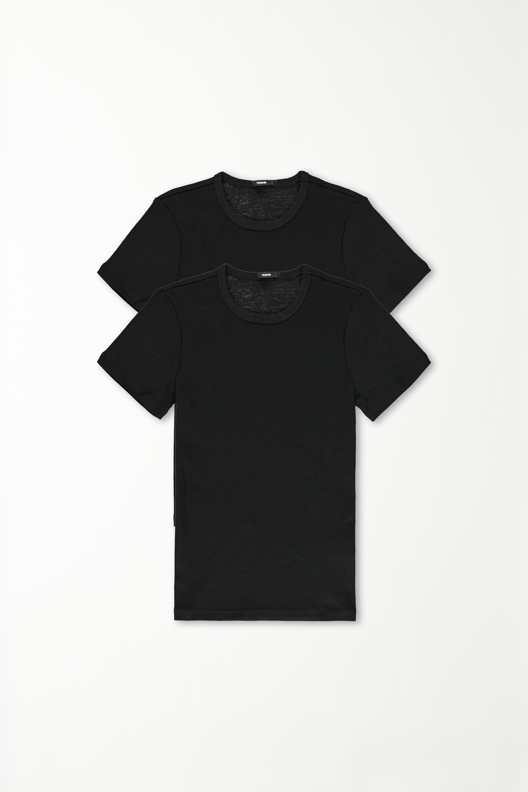 2 X Ribbed Short-Sleeved Top Multipack