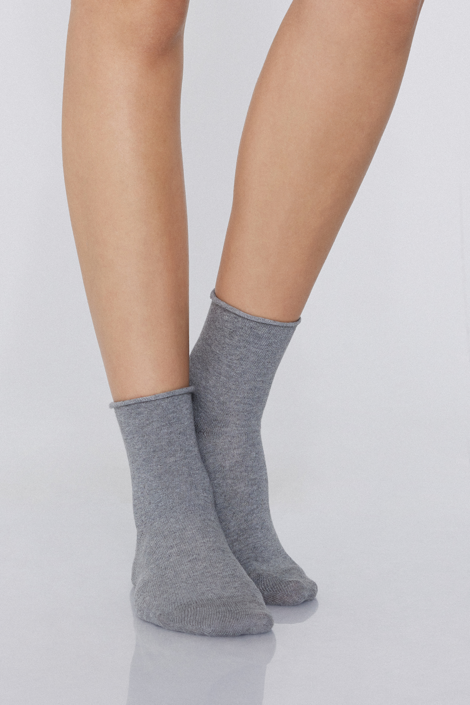 5 Pairs of Cuffless Cotton Crew Socks