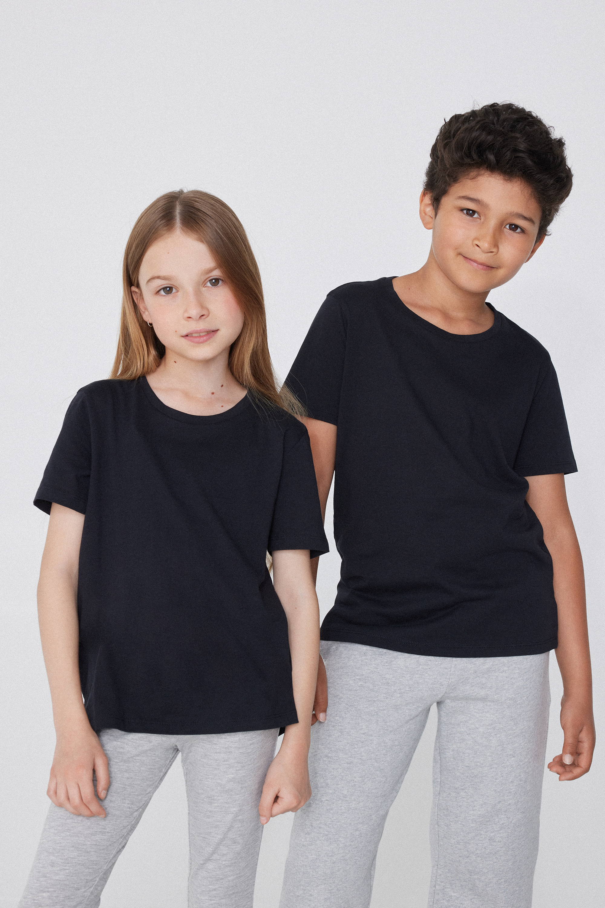 Παιδικό T-Shirt Basic από 100% Βαμβακερό Ϋφασμα με Στρογγυλή Λαιμόκοψη Unisex