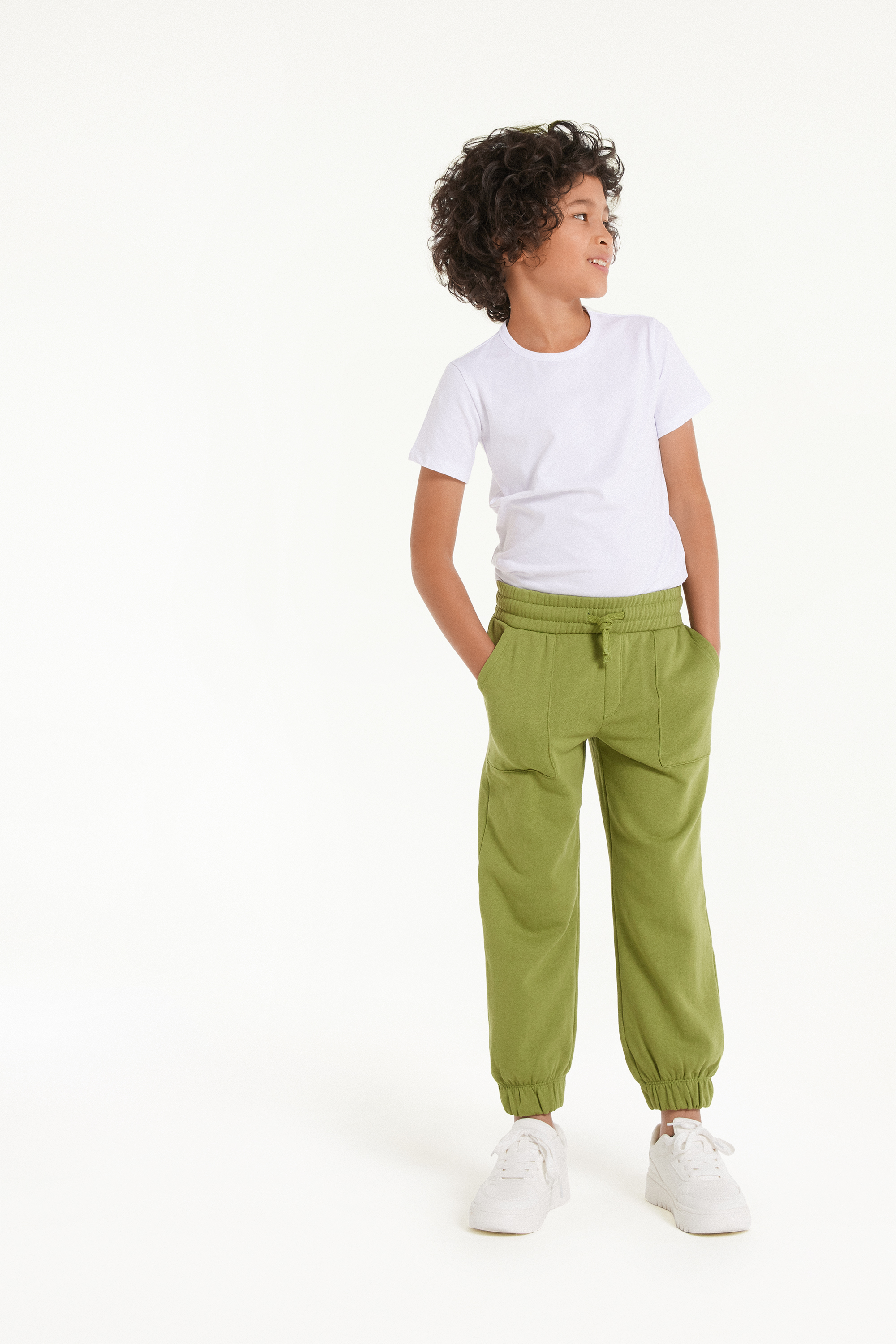 Boys’ Fleece Cargo Joggers