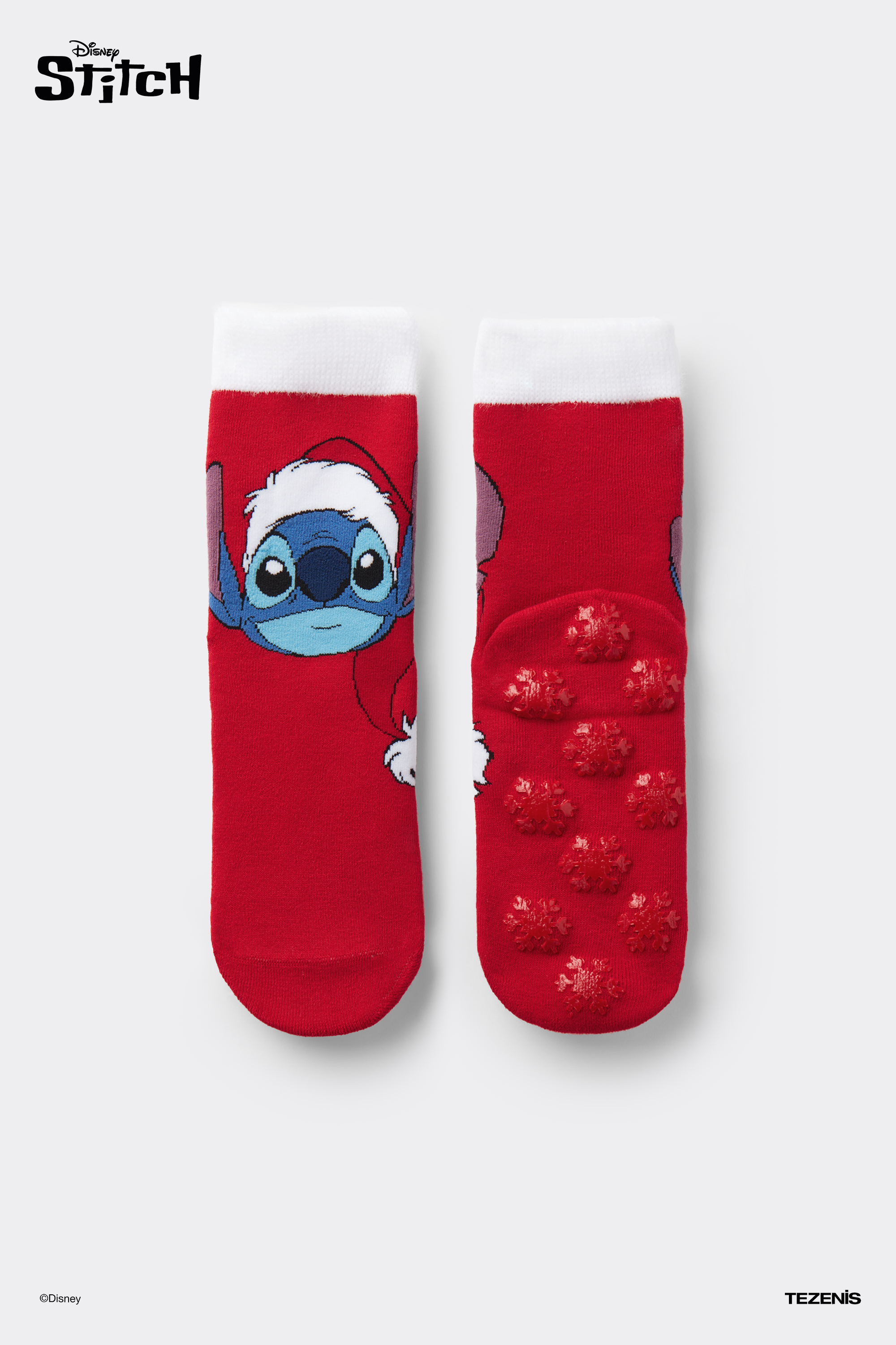Kurze Antirutschsocken f&uuml;r Damen mit Stitch Disney-Print