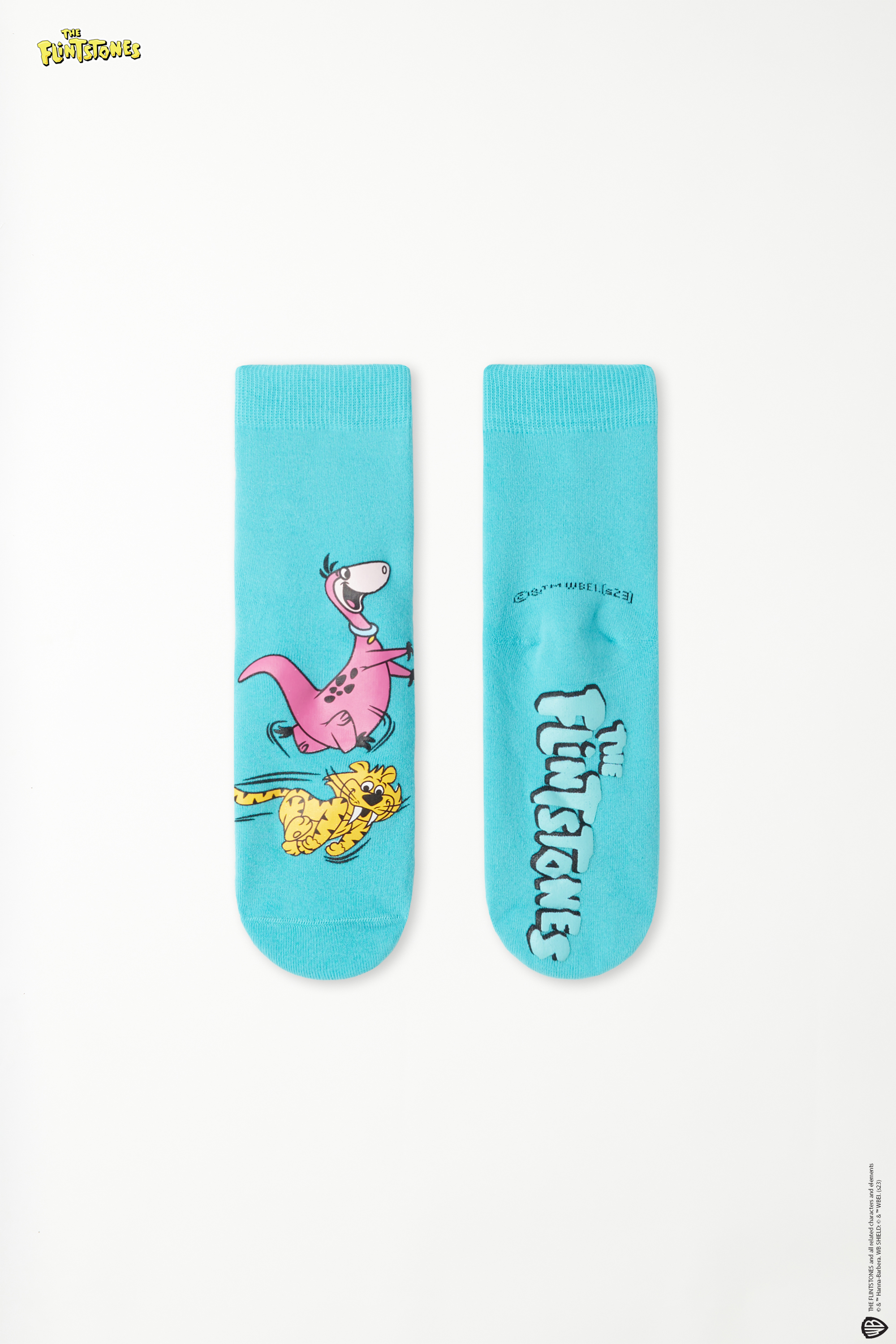 Antirutsch-Socken für Damen mit Flintstones-Print