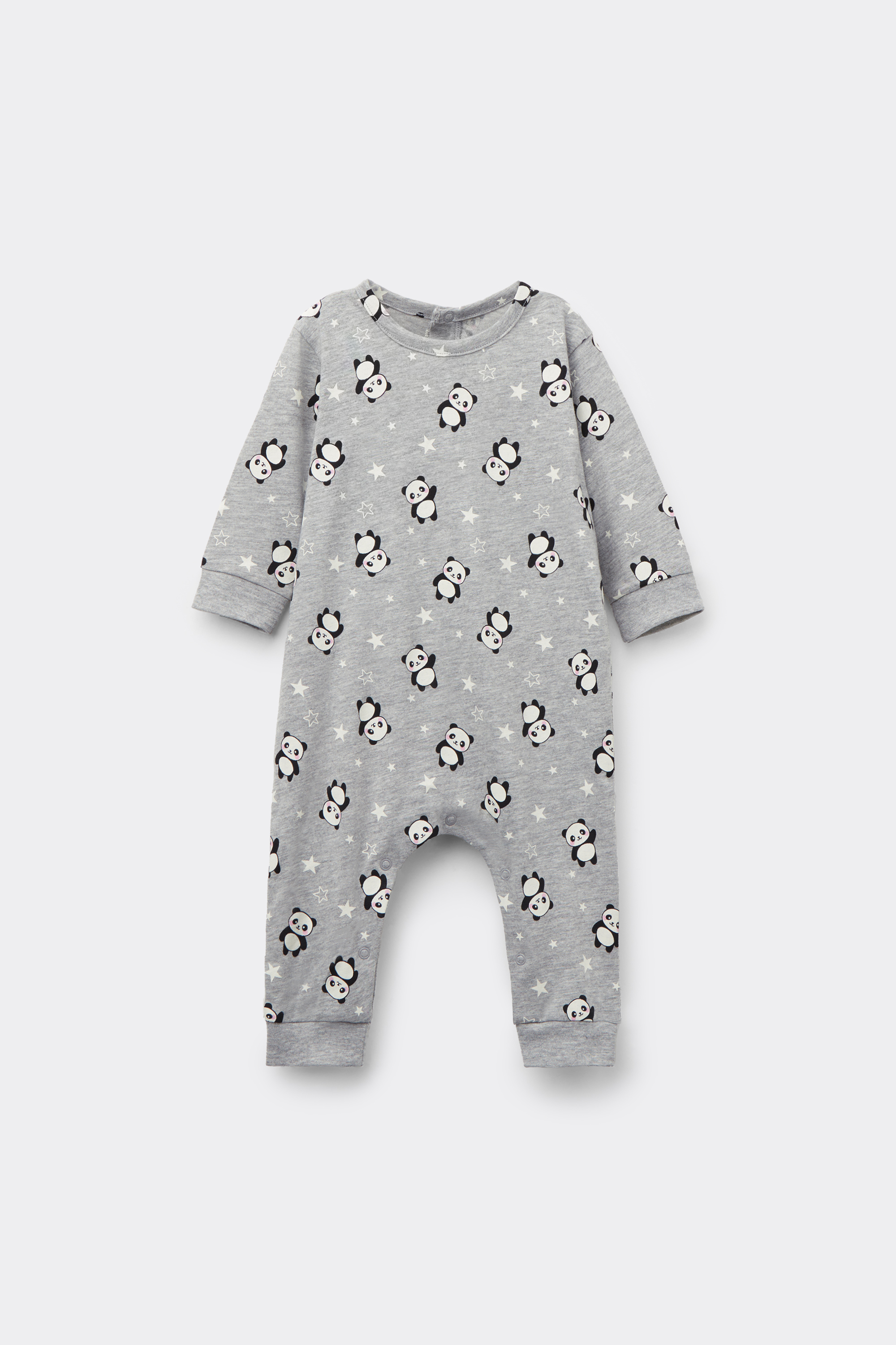 Baby Pure Cotton Playsuit with Long Sleeves