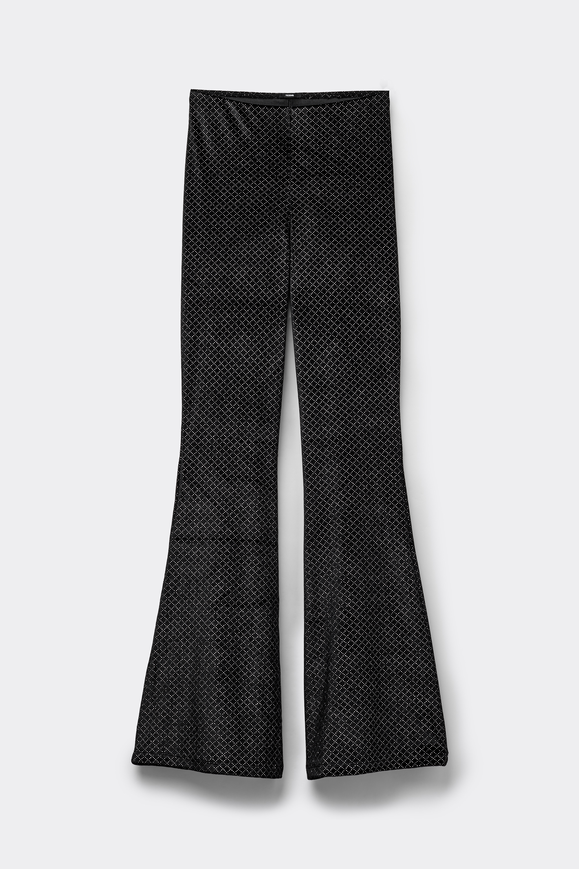 Glitter Diamond Velvet Flared Trousers