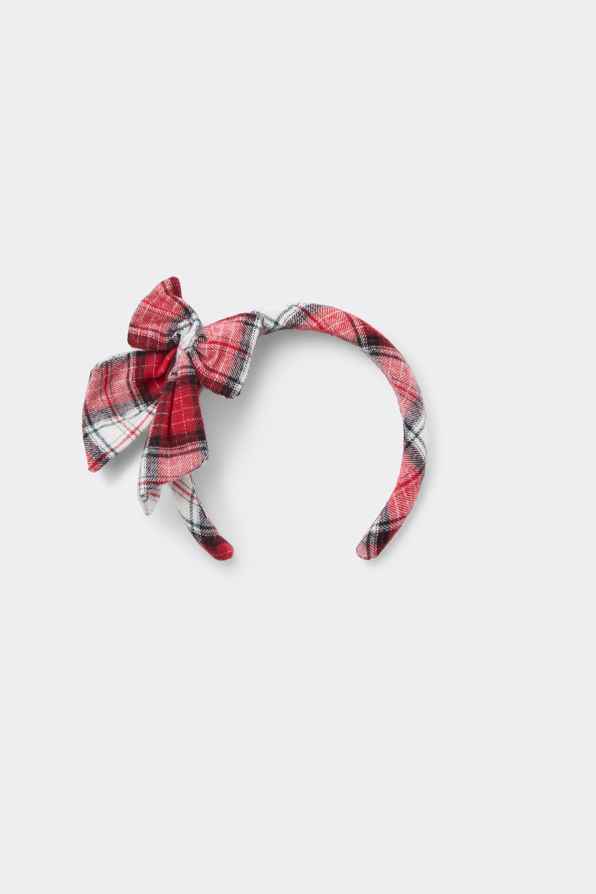 Girls’ Maxi Bow Tartan Flannel Headband