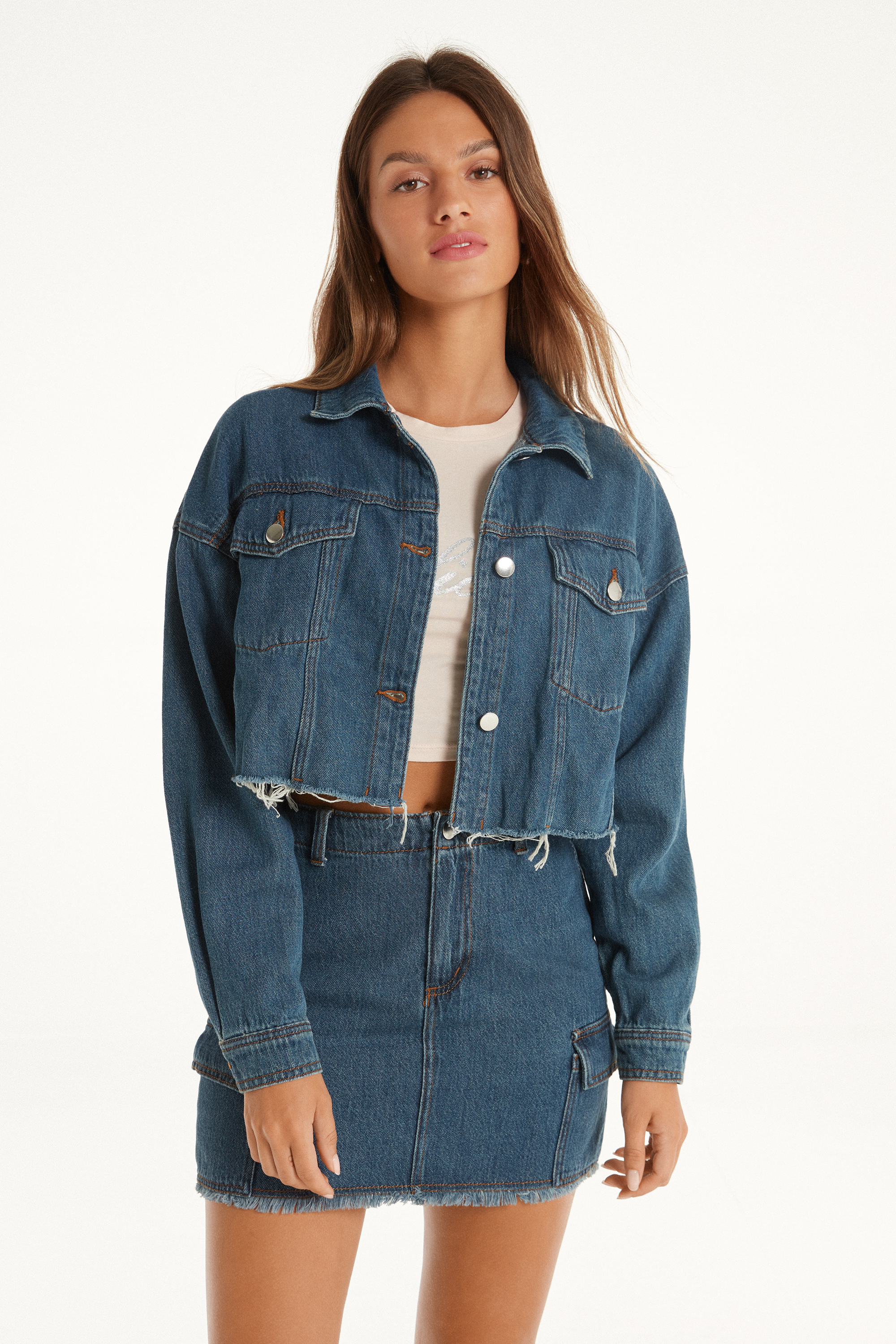 Chaqueta Corta de Denim