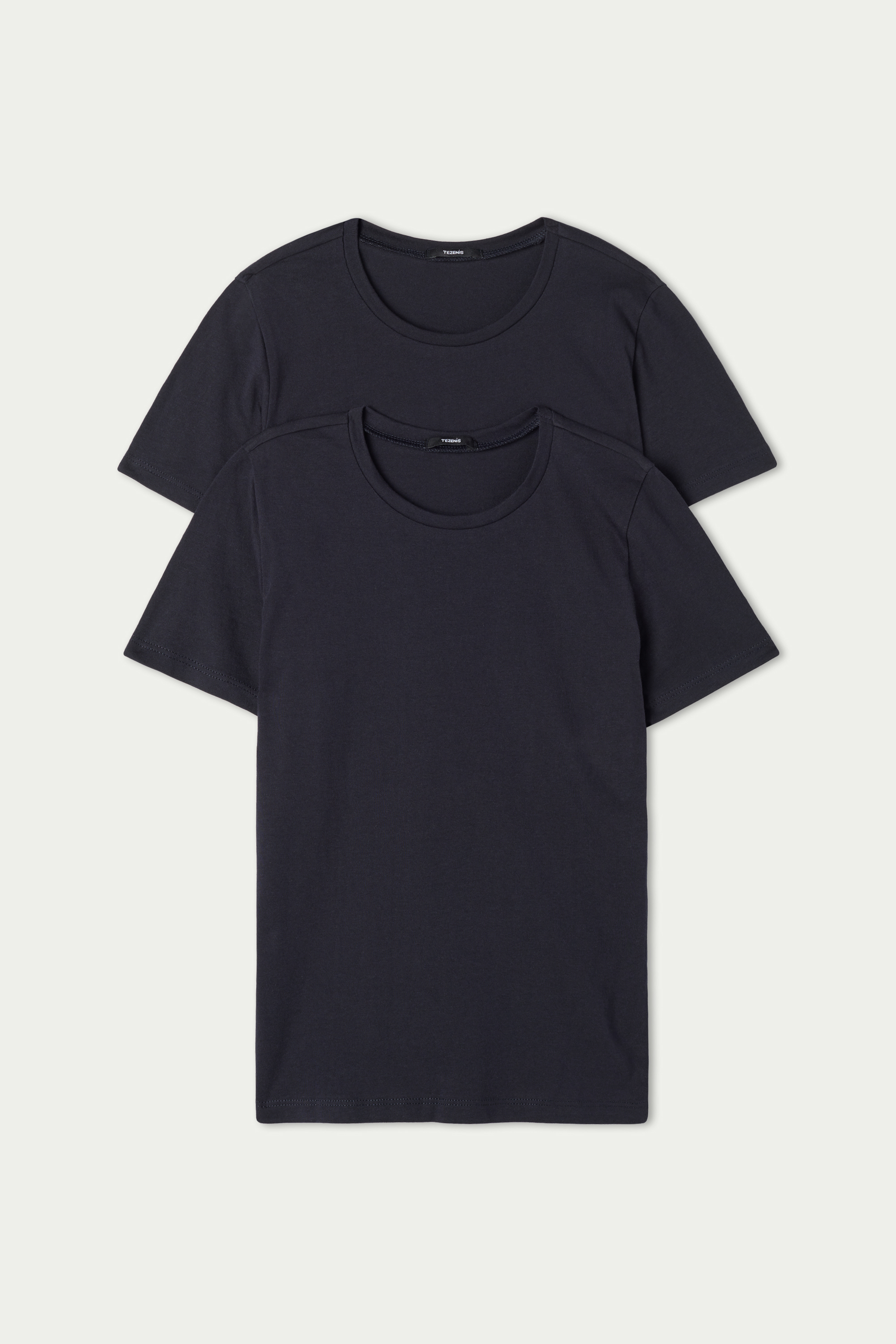 Úpletový Unisex Top s Krátkymi Rukávmi, 2 Ks