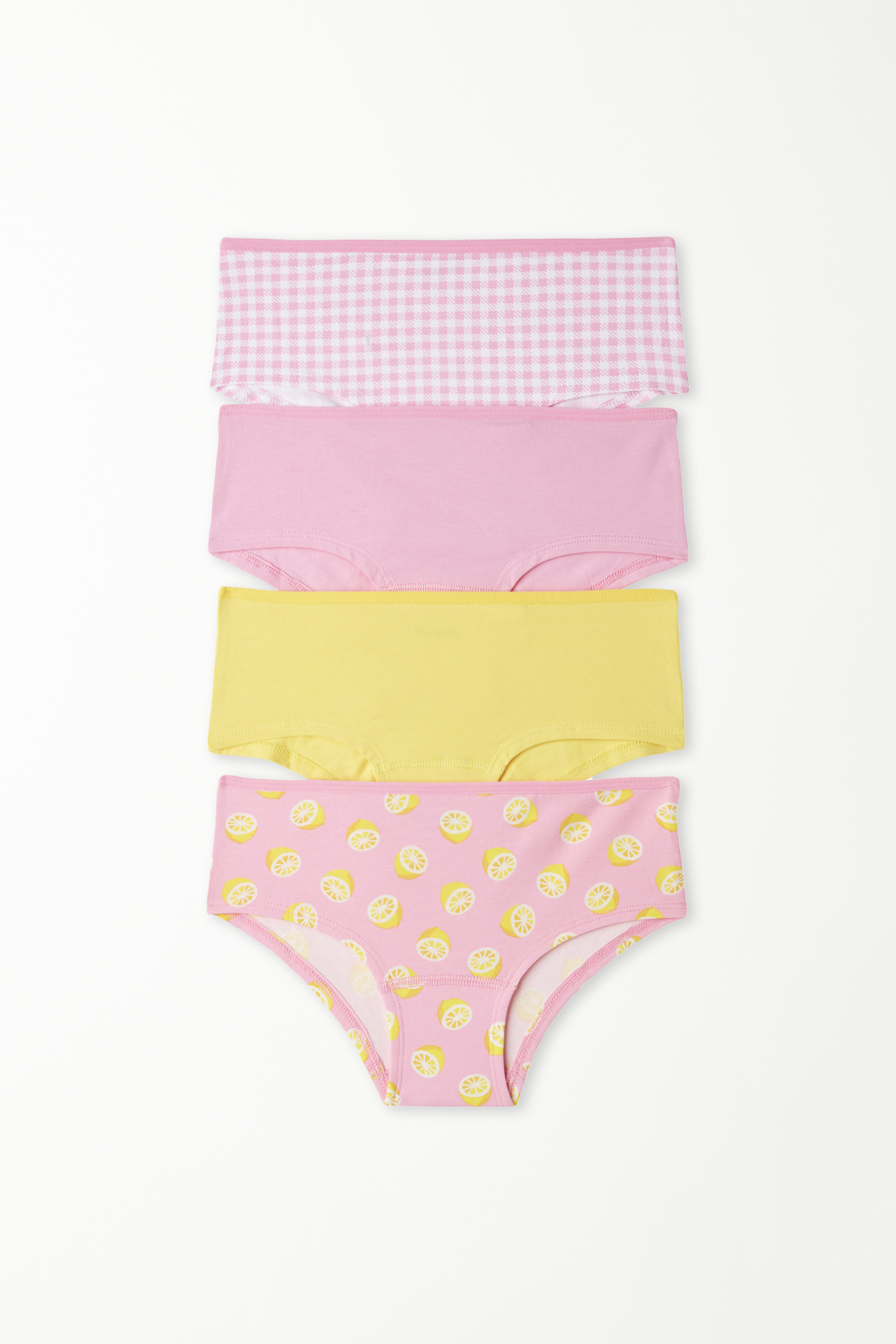 Pack of 4 Printed Cotton French knickers