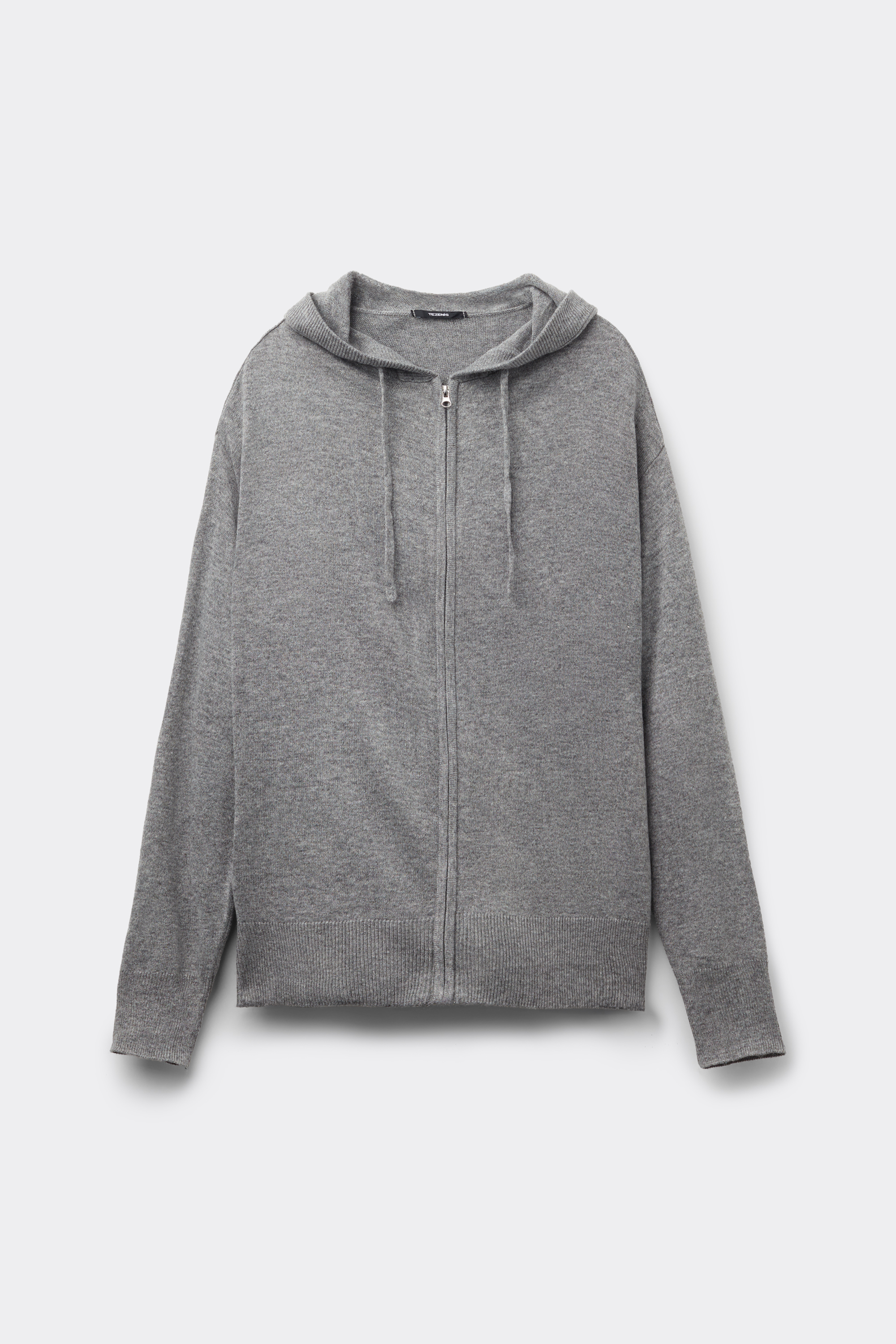 Maglia Modello Felpa con Zip e Cappuccio con Lana