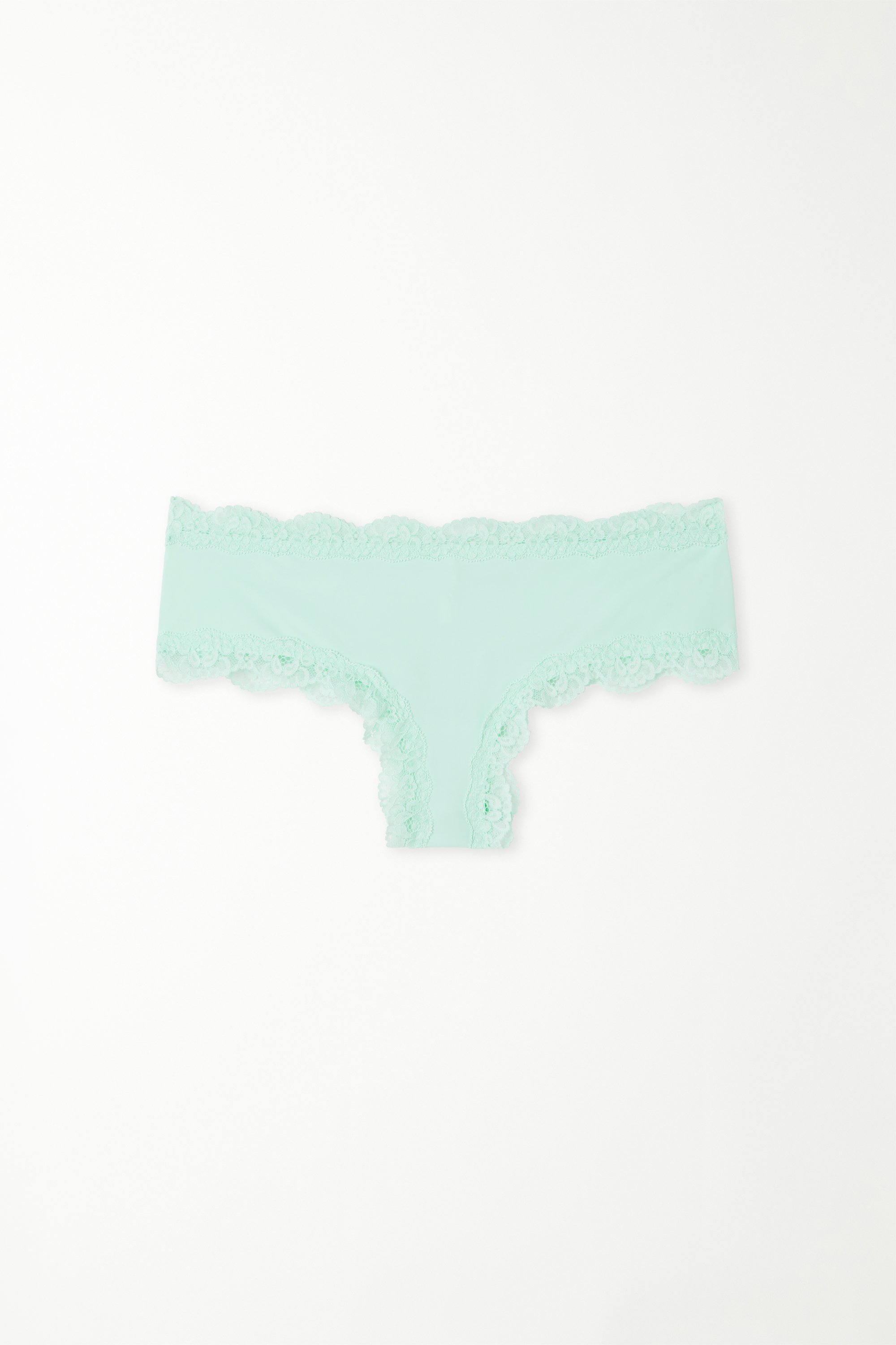 Lace and Microfiber Cheeky Hipster