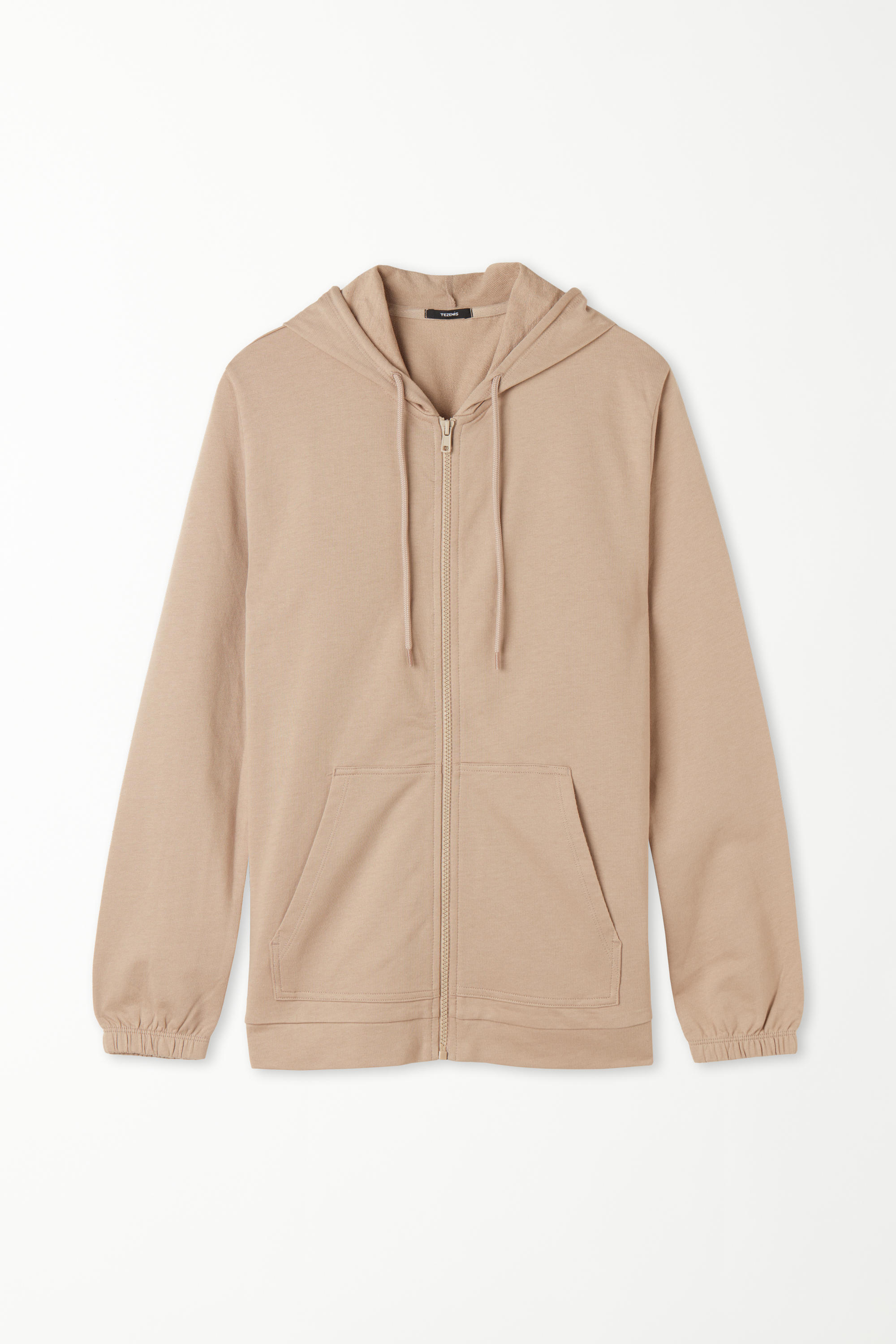 Sweat Zippé avec Capuche et Cordon de Serrage