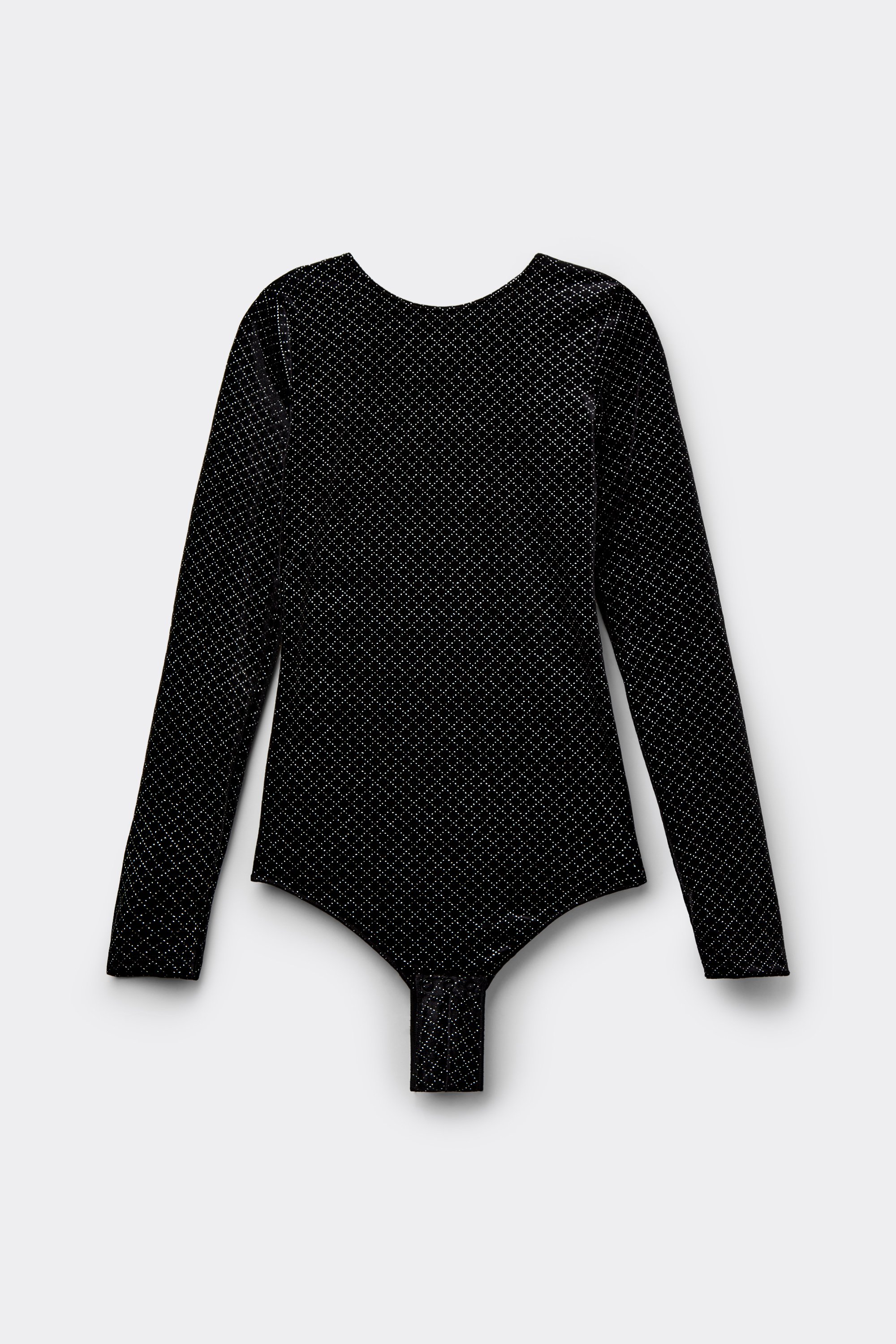 Glitter Diamond Velvet Long Sleeve Body