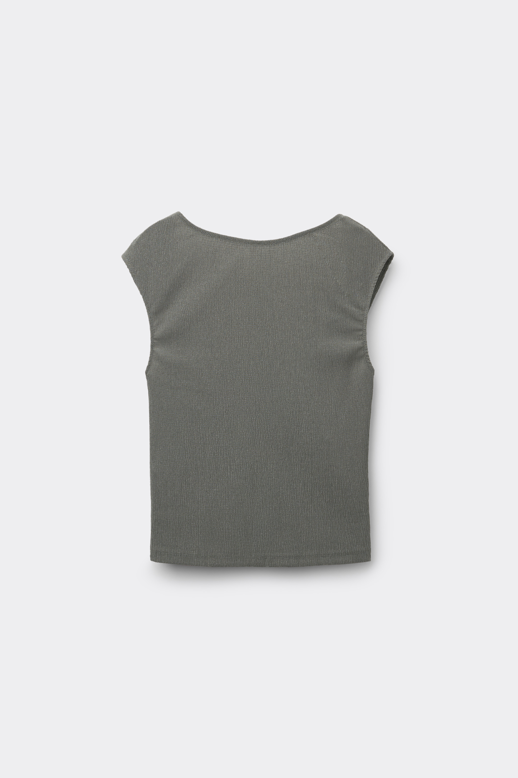 Crop Top Effet Crêpe
