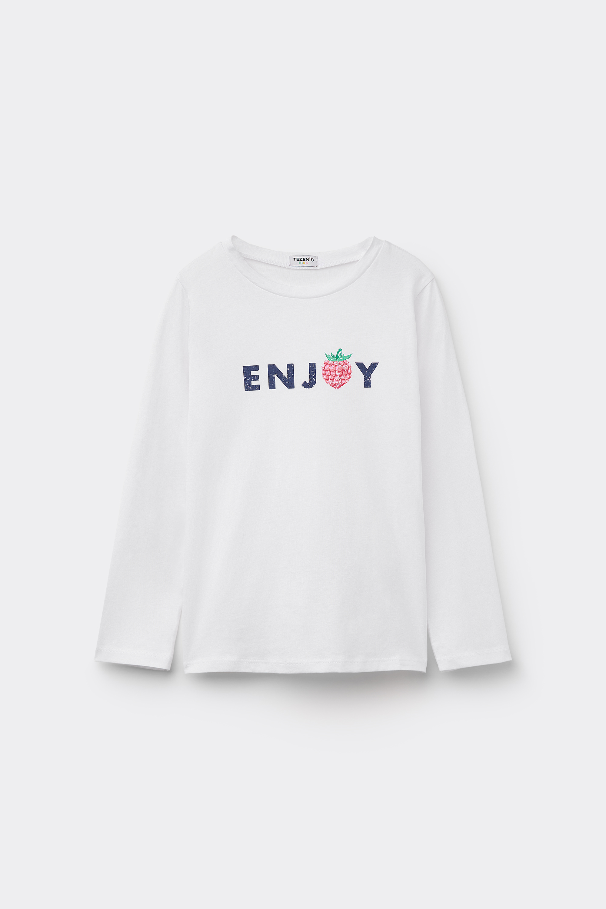 Girls’ Long Sleeve Printed Cotton Top