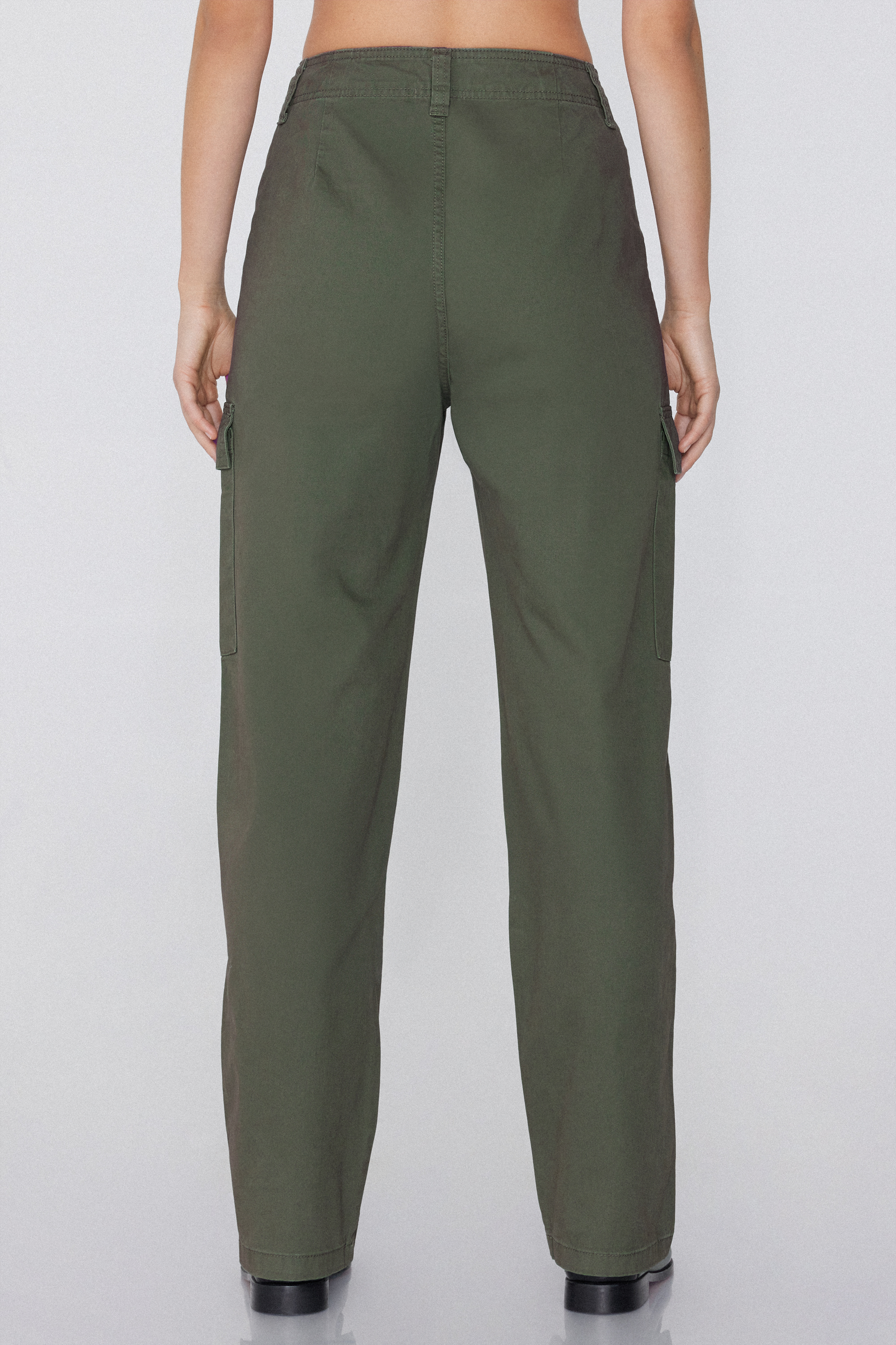 Fabric Cargo Pants