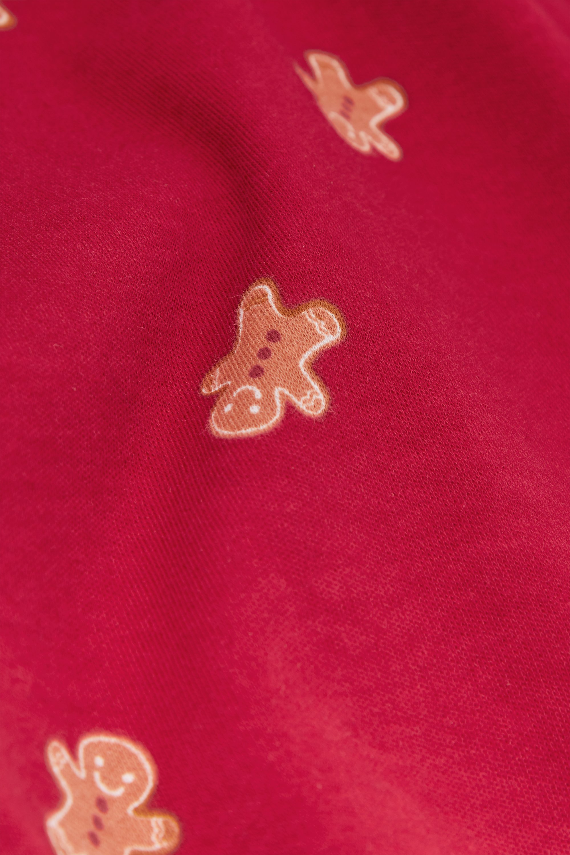 Unisex Kids Long Heavy Cotton Gingerbread Pyjamas