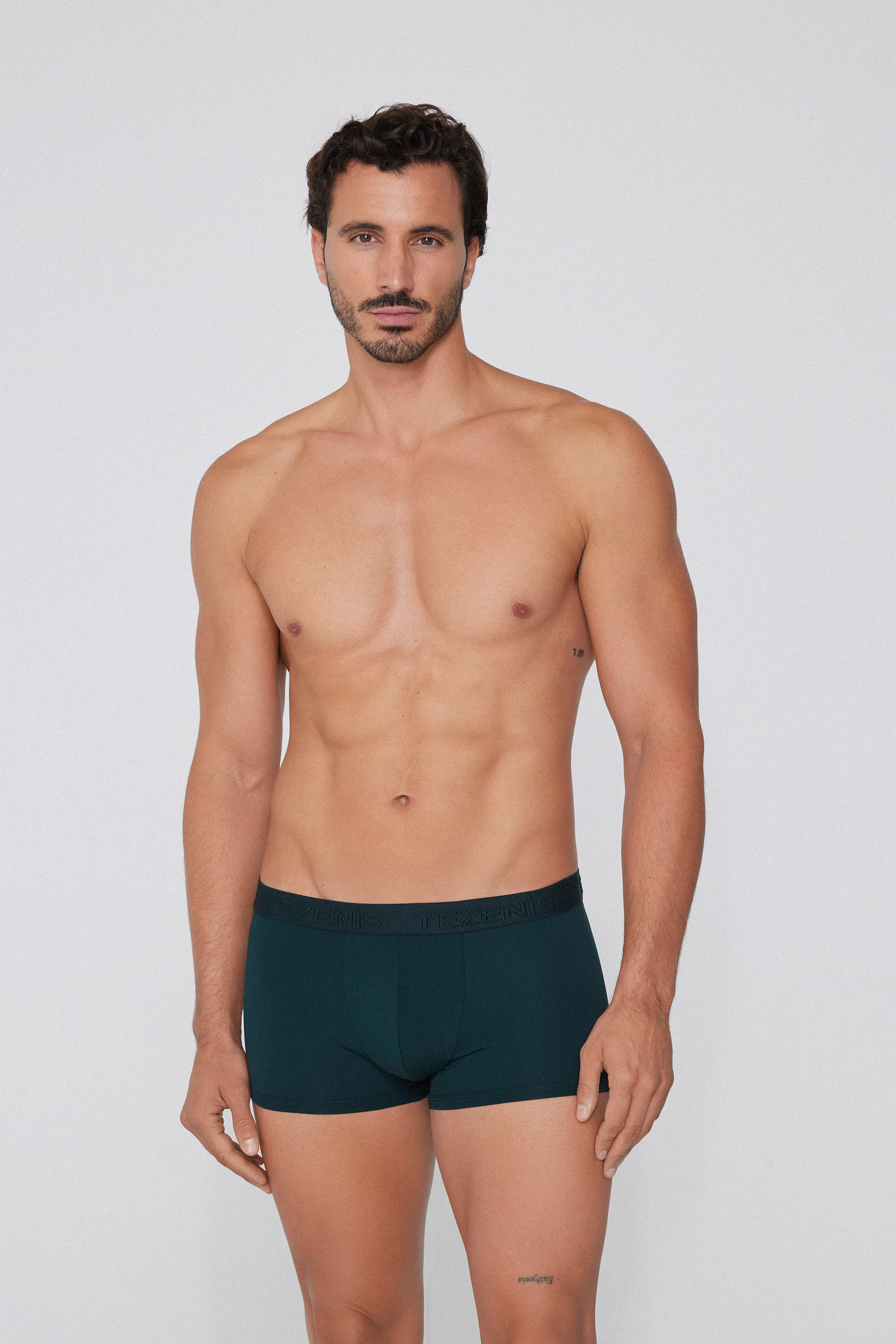 Microfiber Boxers with Logoed Elastic Waistband