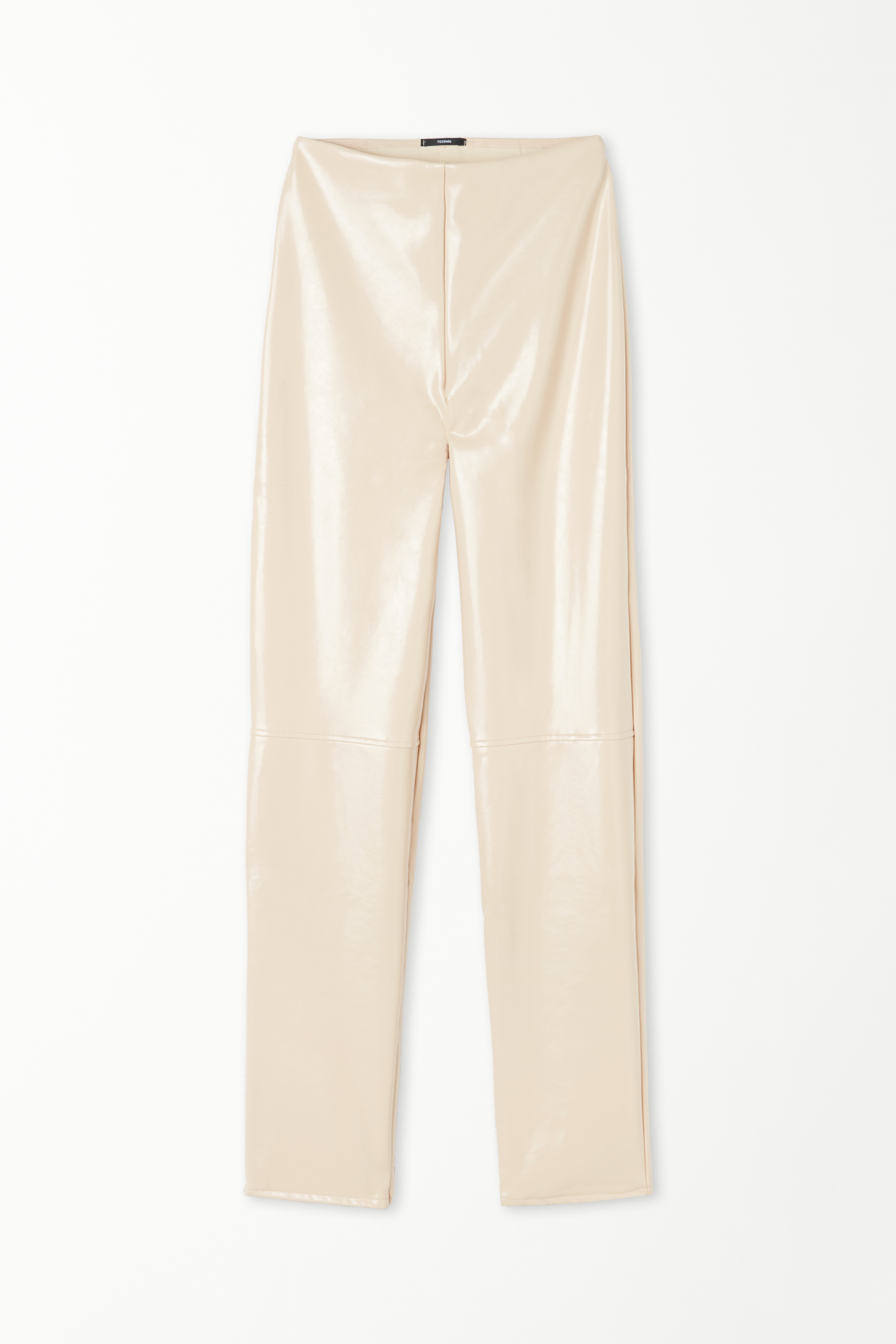 Hammered-Effect Vinyl Trousers