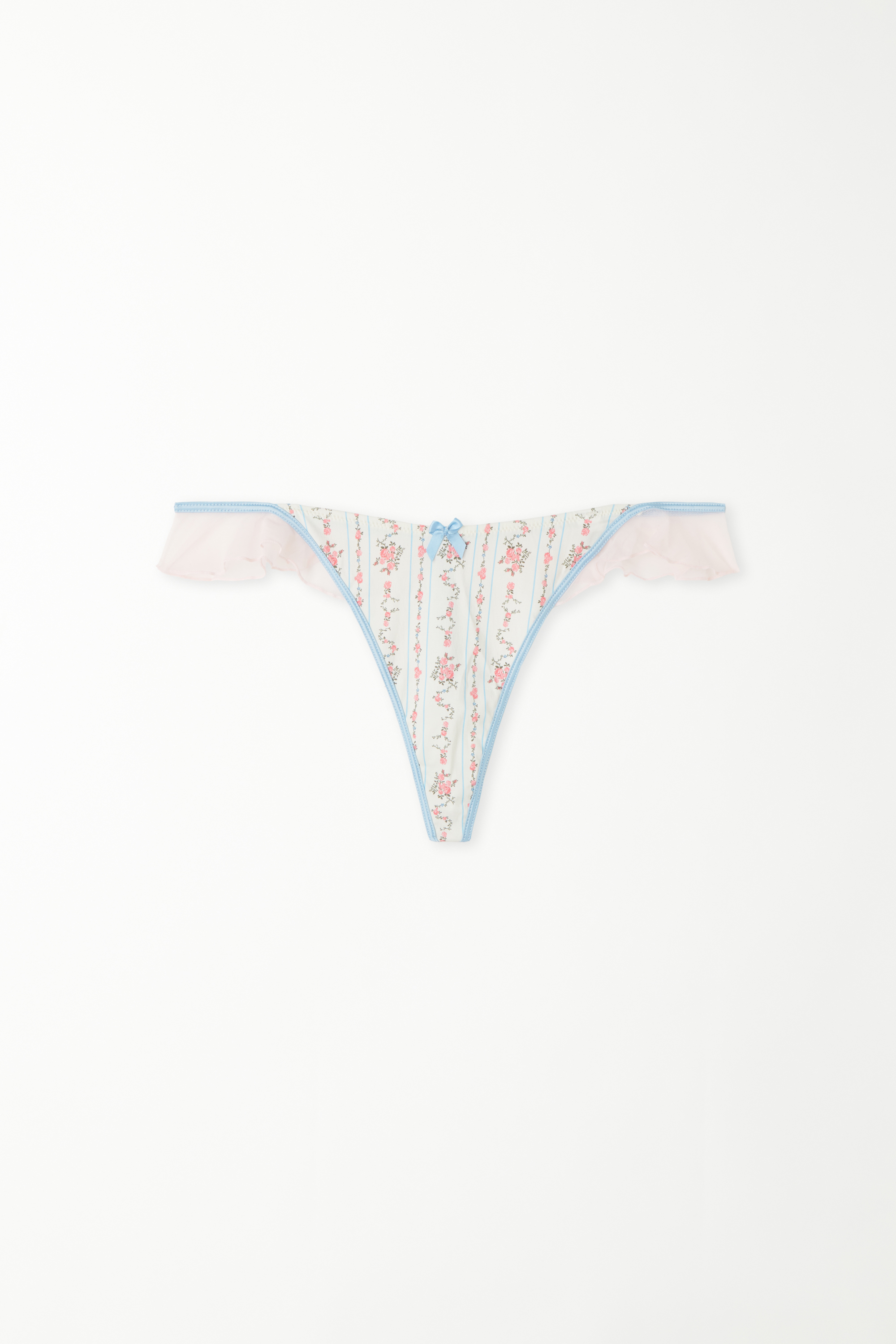 Dreaming Flowers High-Cut G-String with Thin Tanga-Style Panel