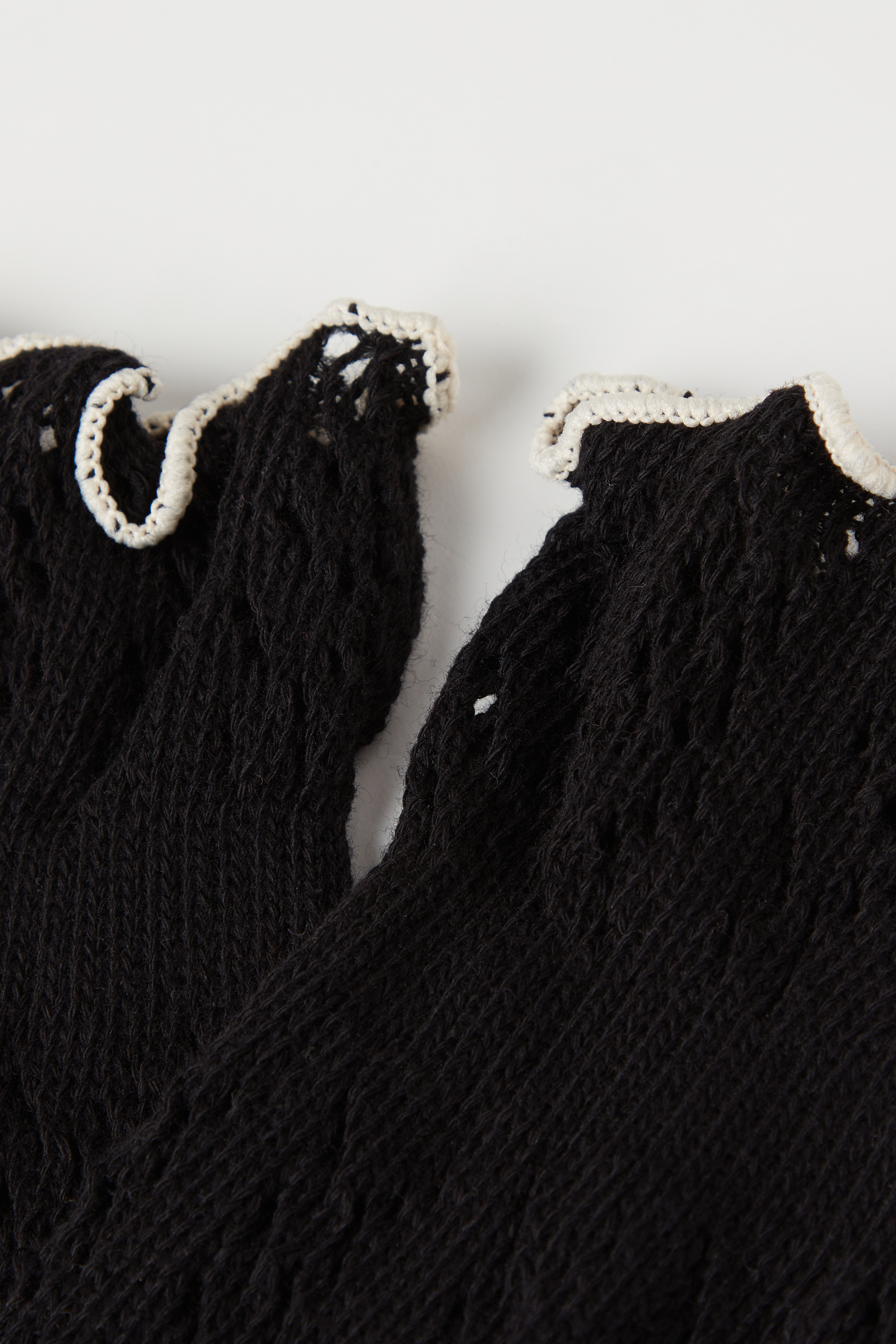 Short Openwork Knitted Socks