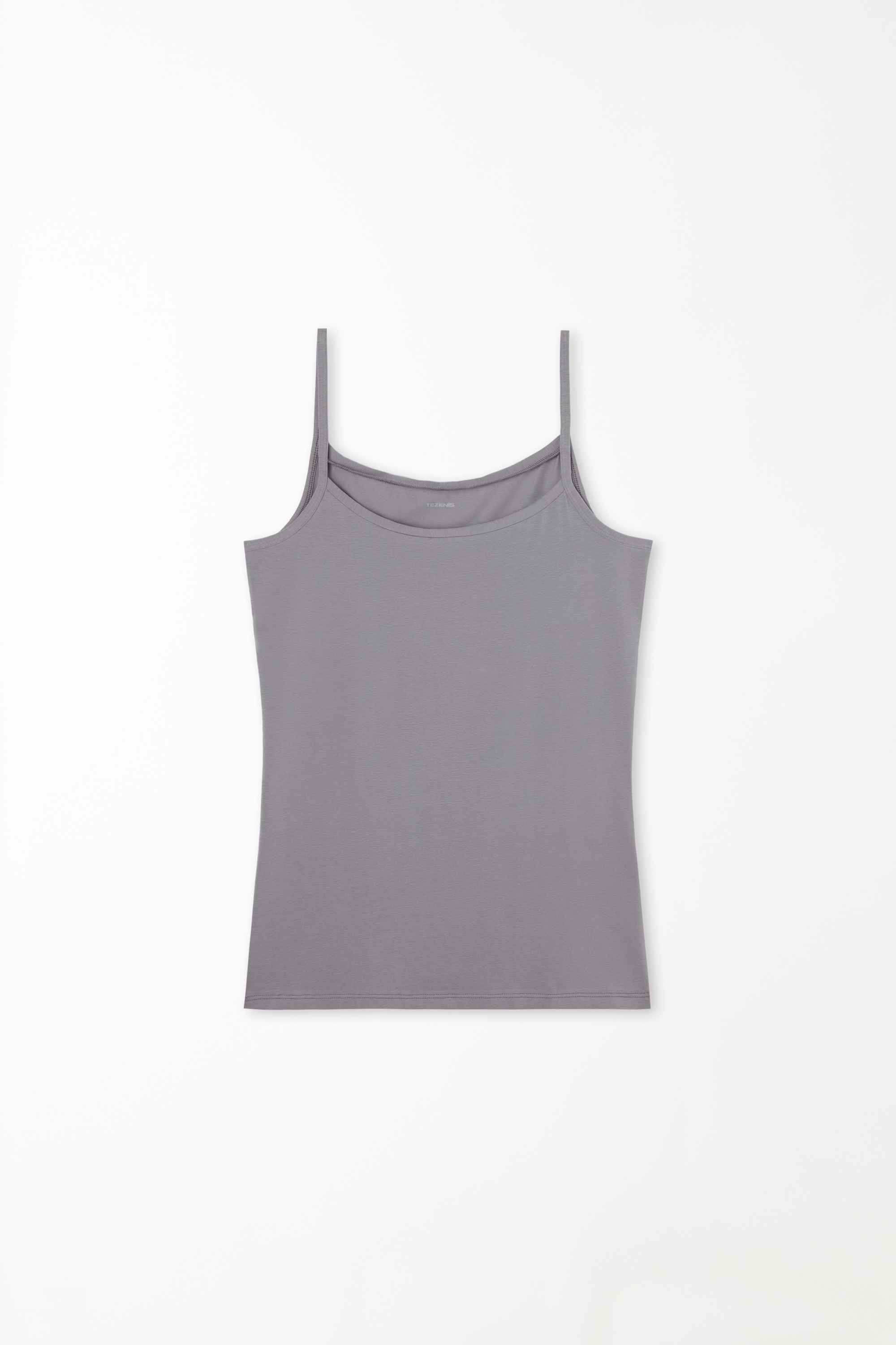 Round-Neck Stretch-Cotton Vest Top
