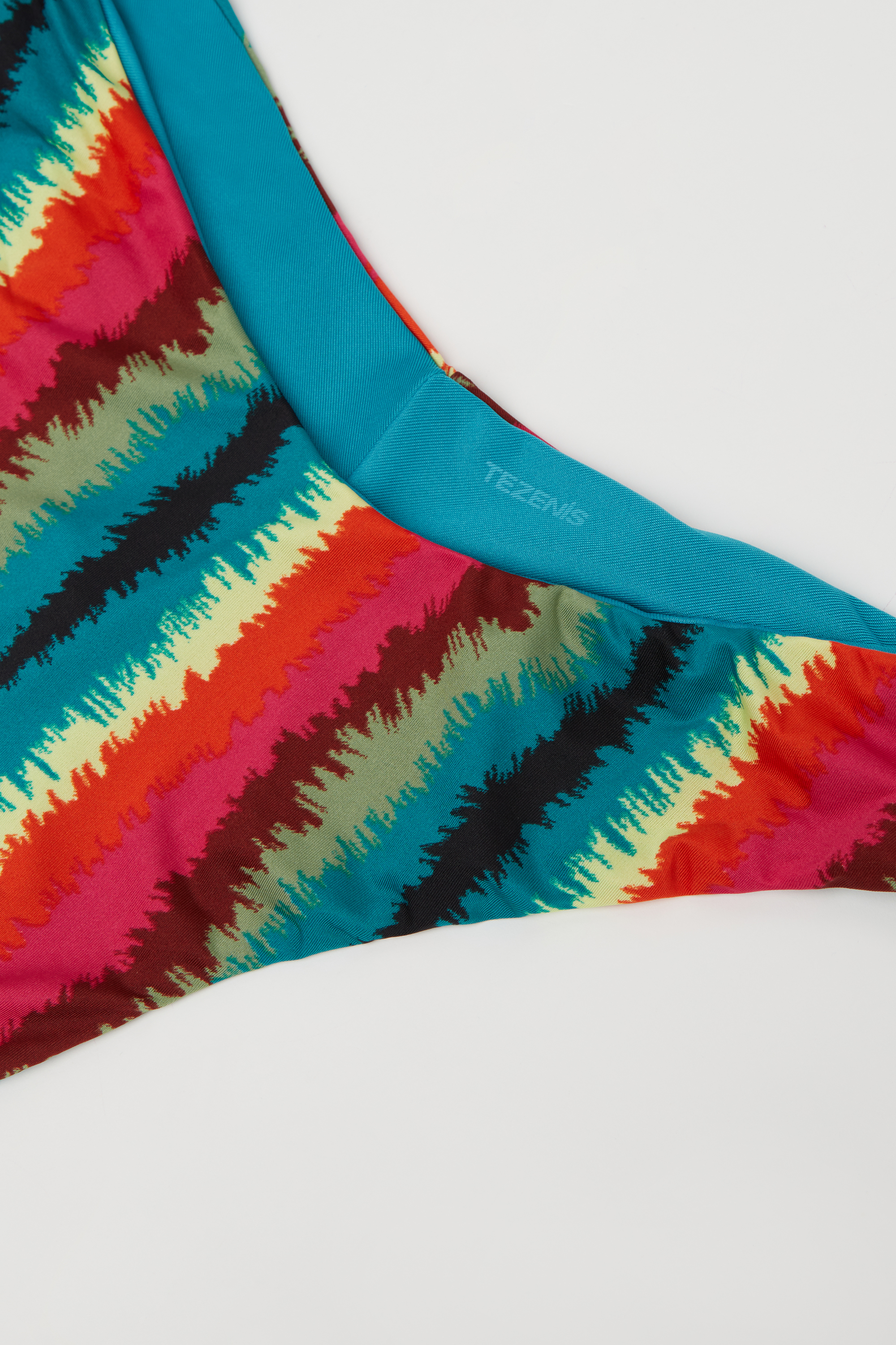 Плавки Бикини Бразильяно Vibrant Stripes с Высоким Вырезом Бедра