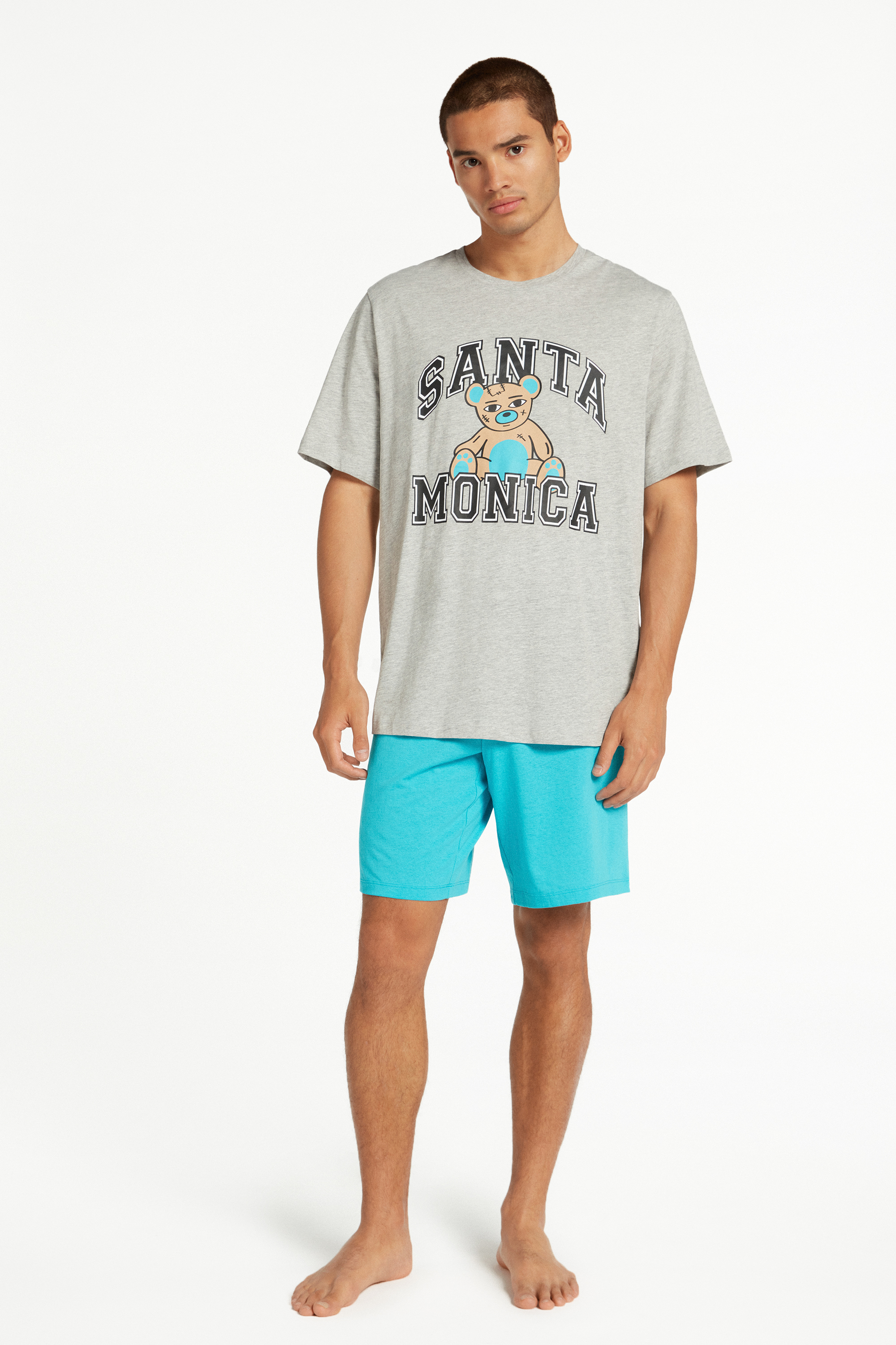 Short Santa Monica Print Pyjamas