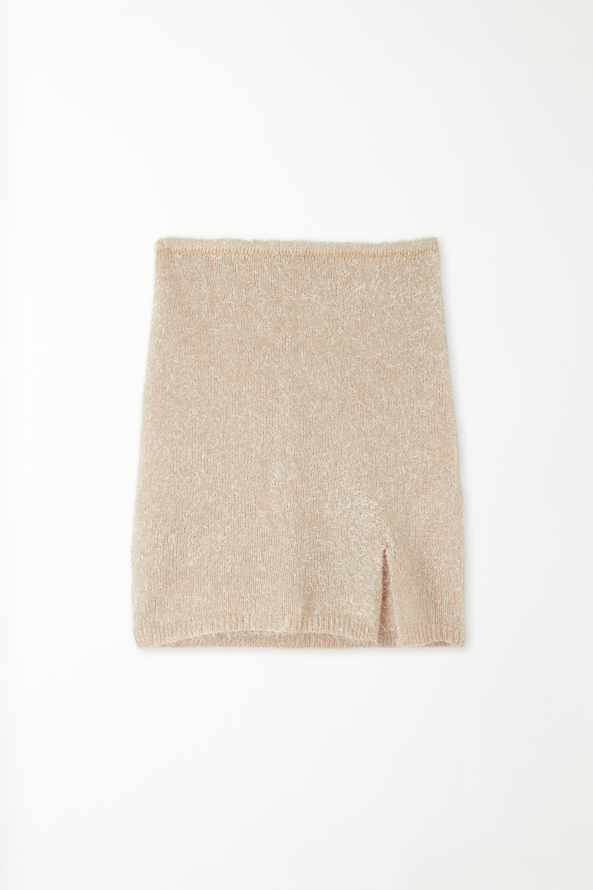 Laminated Fabric Mini Skirt