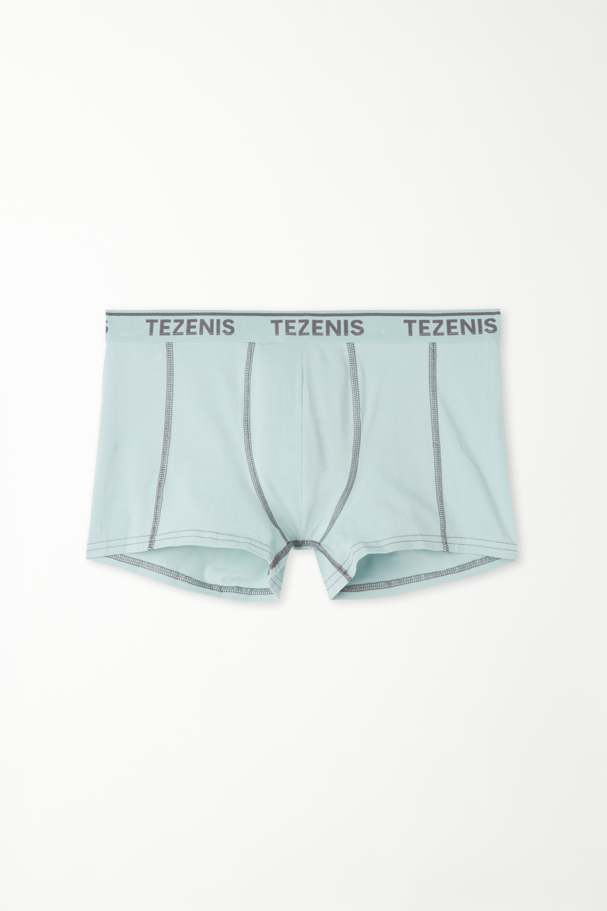 Cotton Boxers with Contrasting Seams and Logo