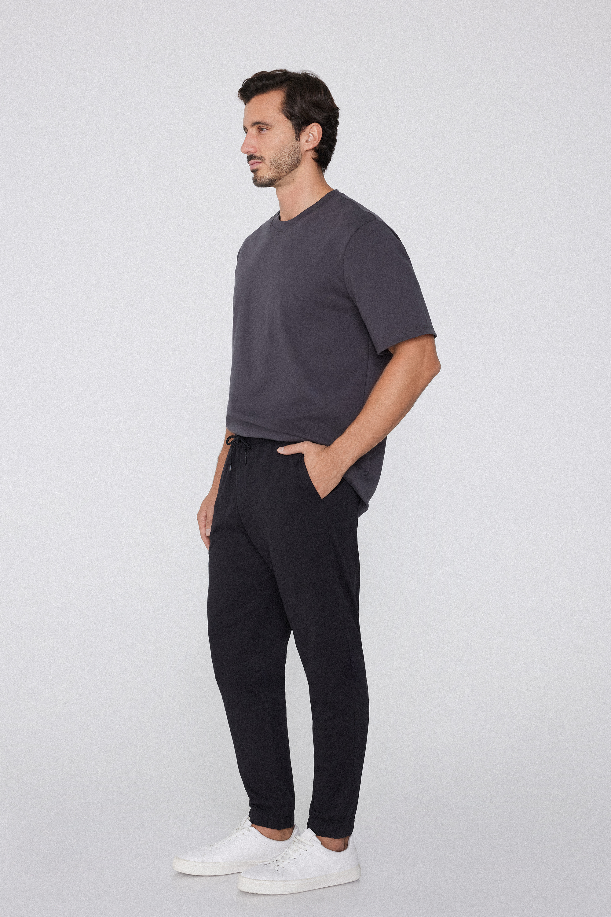 Pantalon Long en Molleton avec Poches