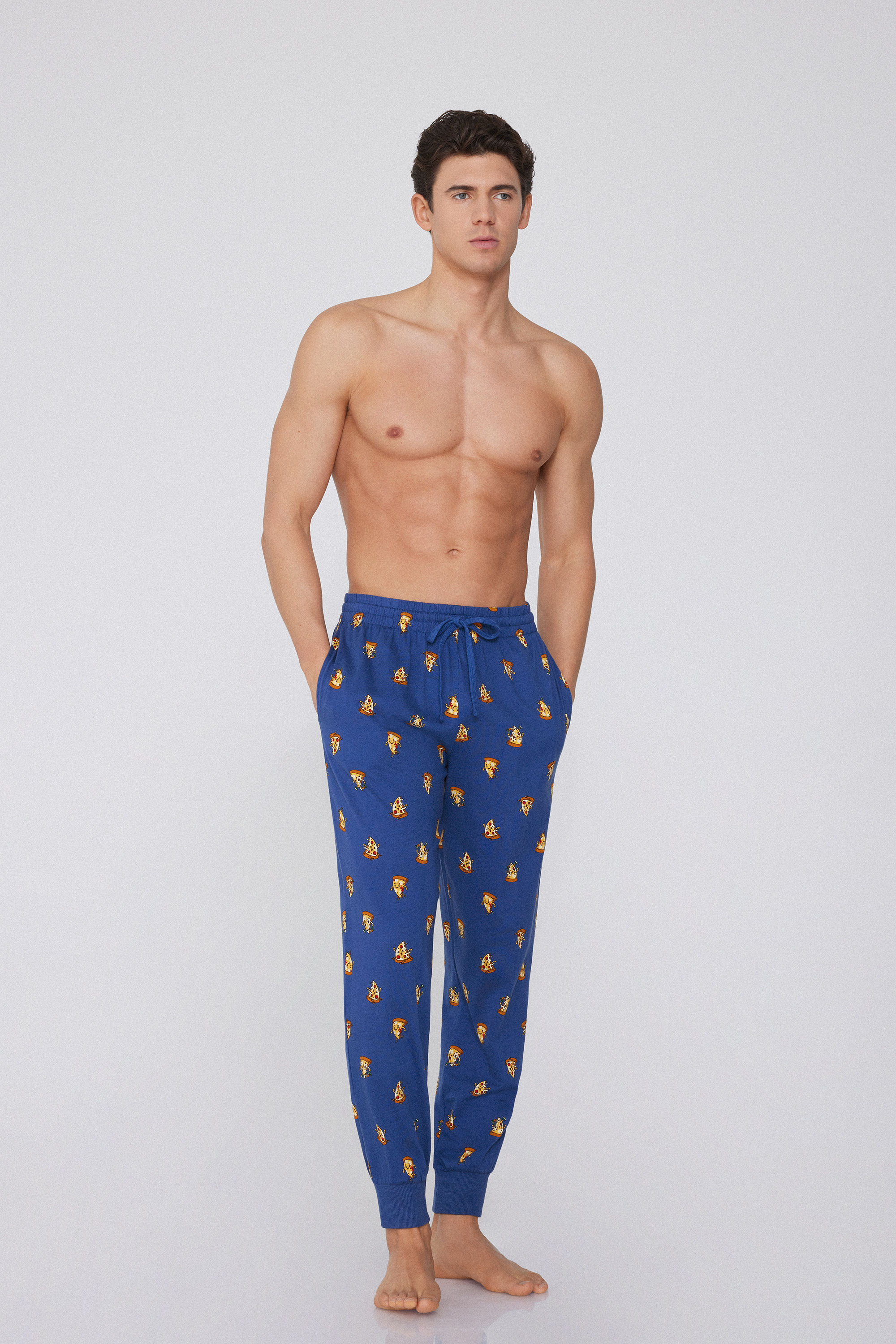 Full Length Cotton Pants with Cuffs