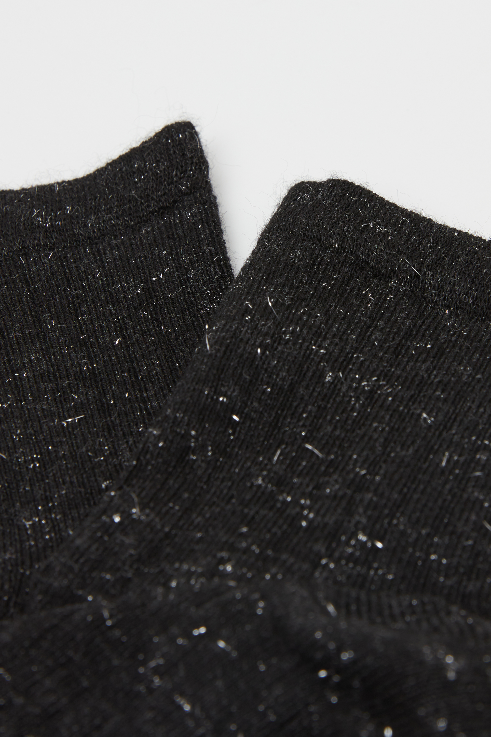 Calzini Corti Bimba Viscosa Costine Glitter