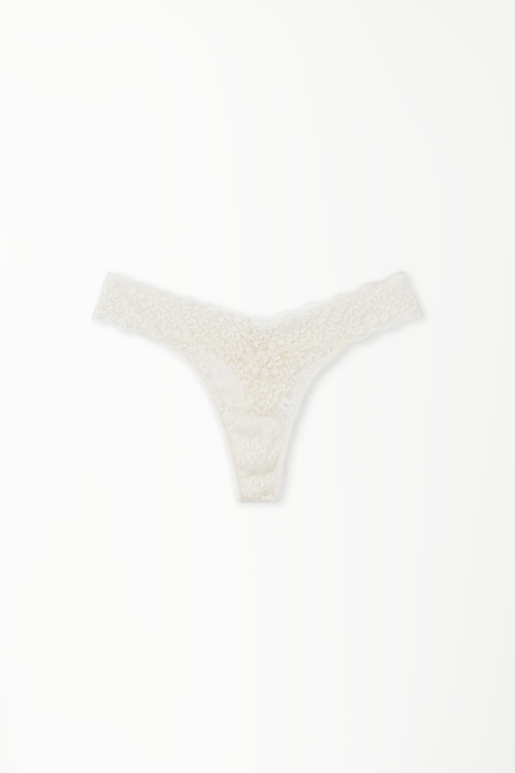 High-Cut Recycled Lace G-String