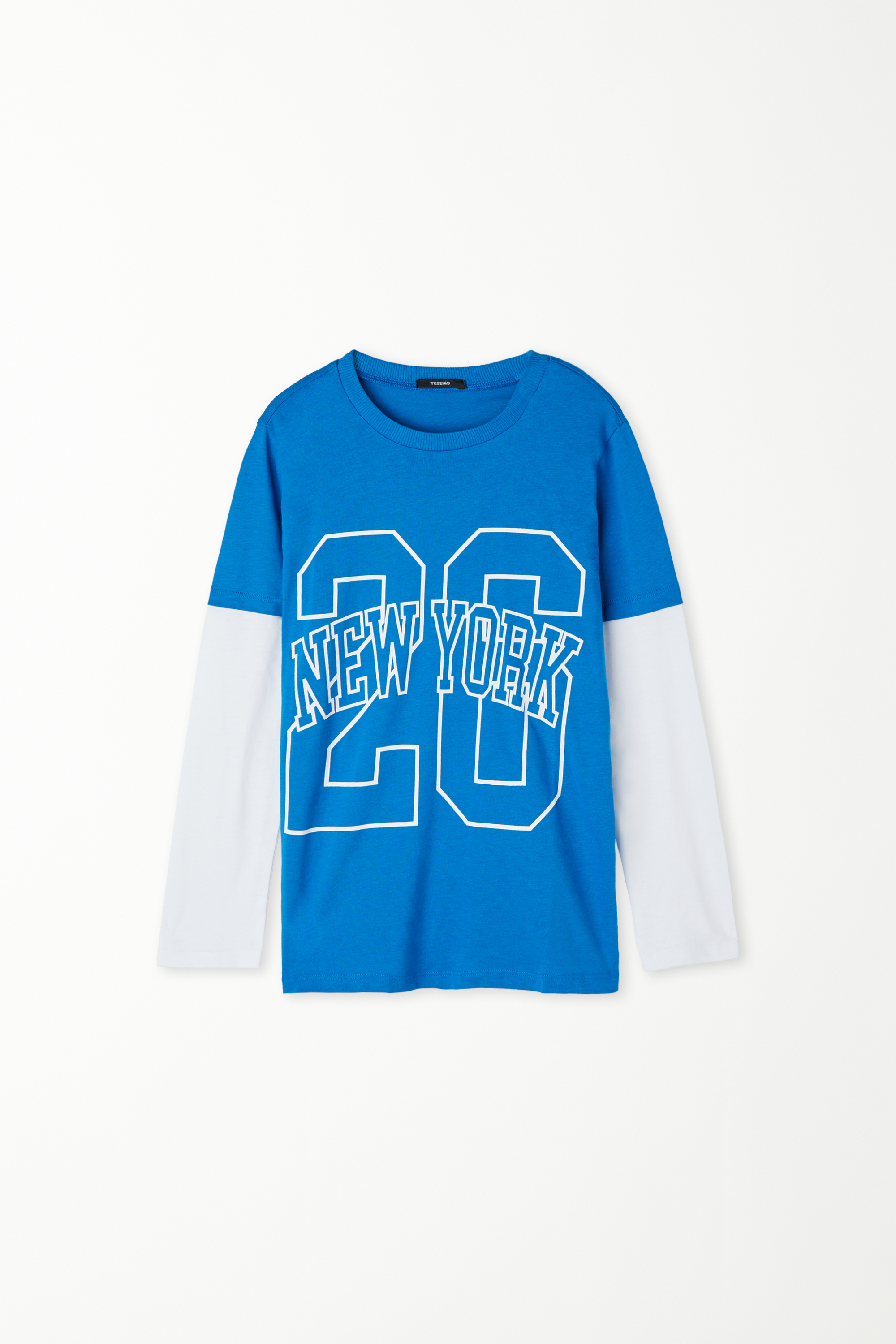 Boys’ Long-Sleeved Two-Tone Top