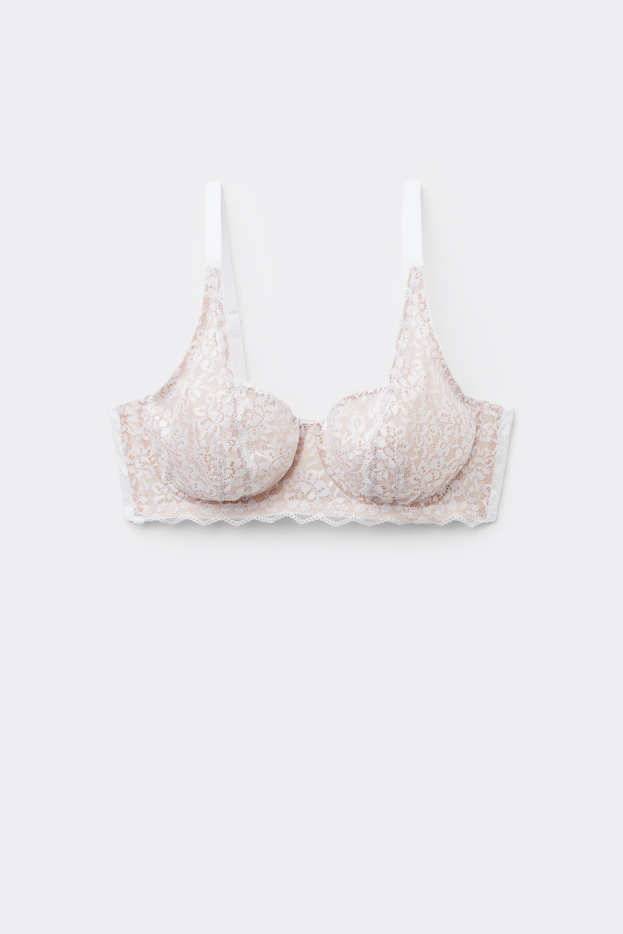 Reggiseno Balconcino Non Imbottito in Pizzo Riciclato Paris