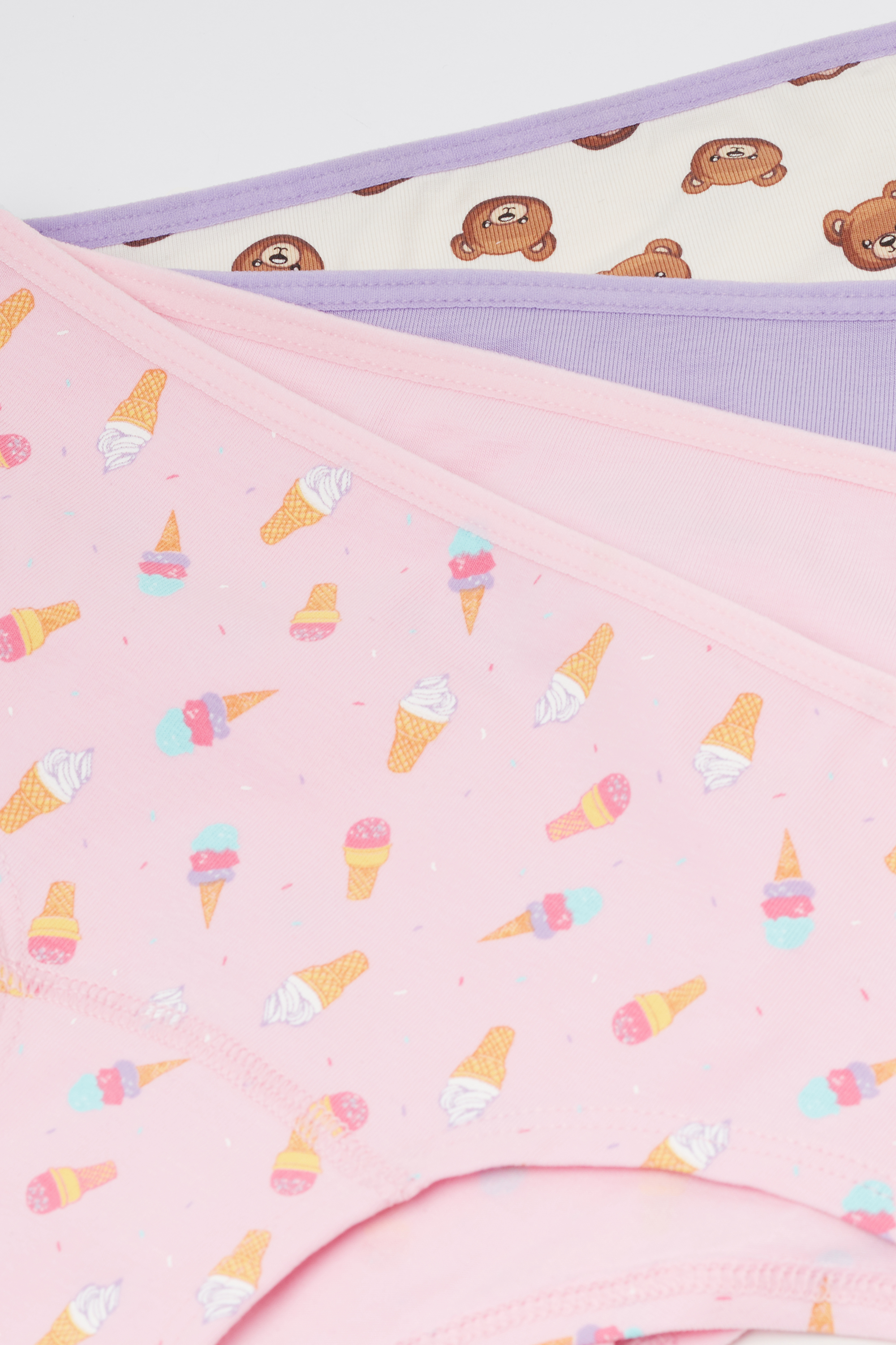 4 Culottes en Coton Imprimé Fille