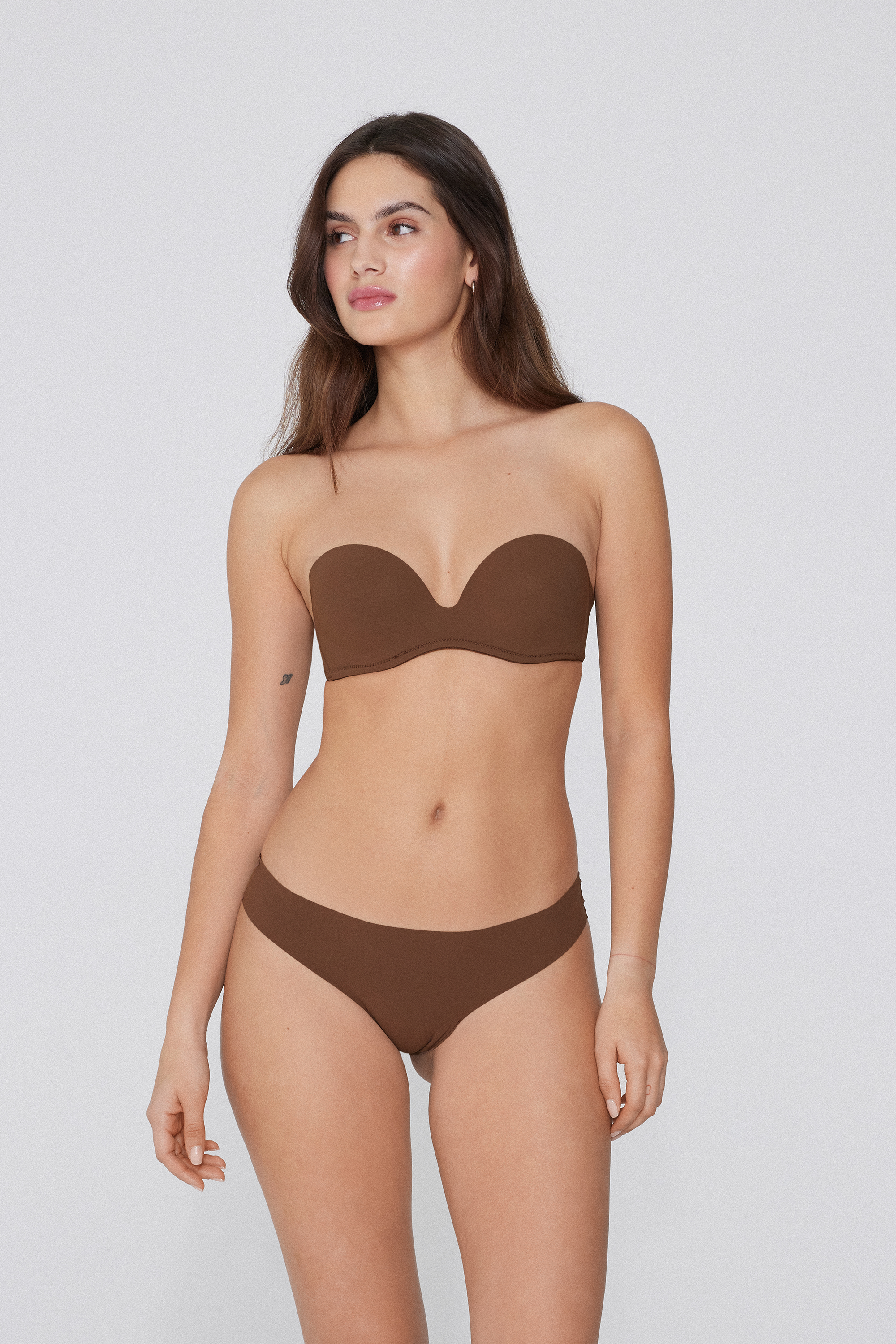 New York Padded Recycled Microfiber Bandeau Bra