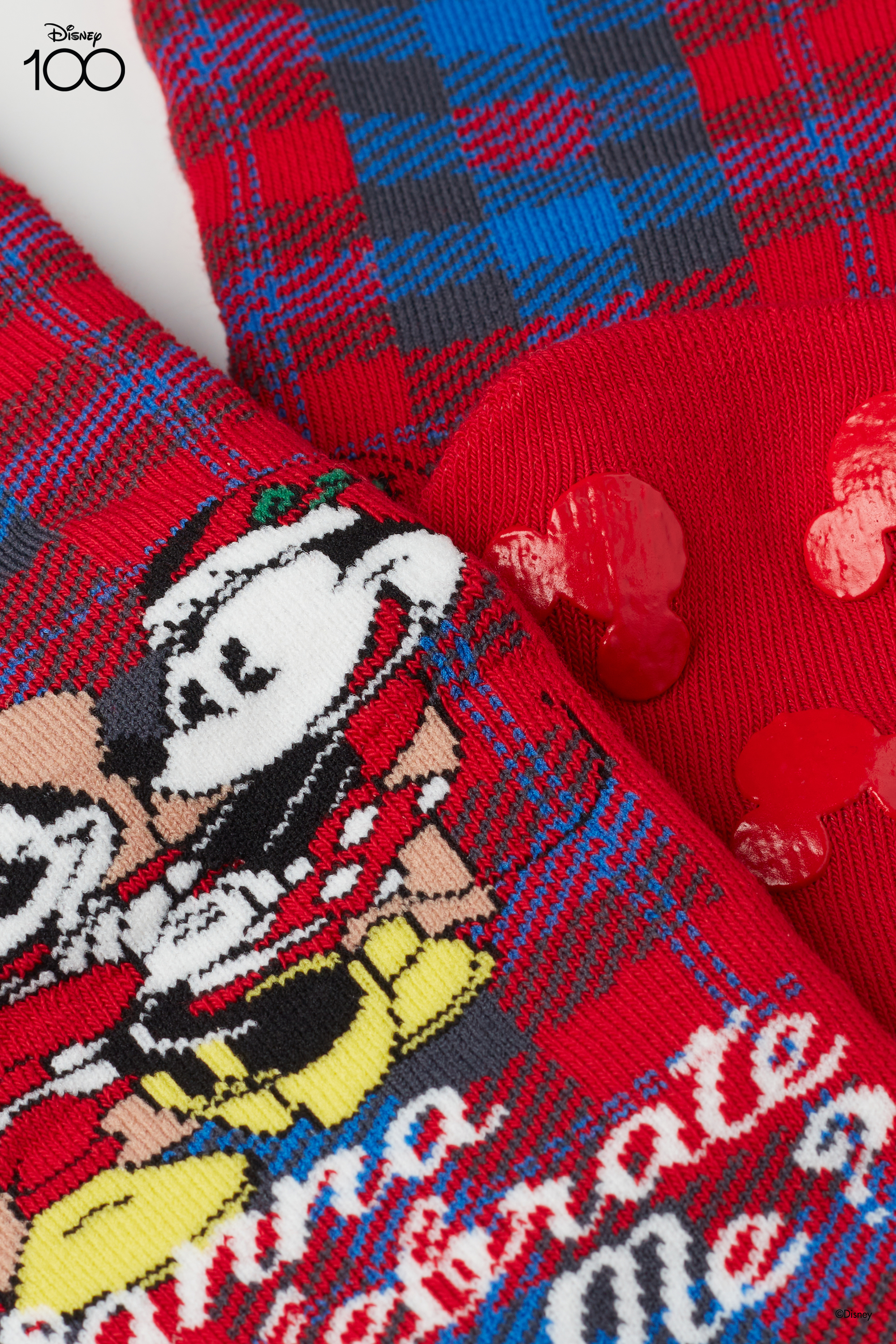 Antirutsch-Socken für Herren mit Disney 100-Print