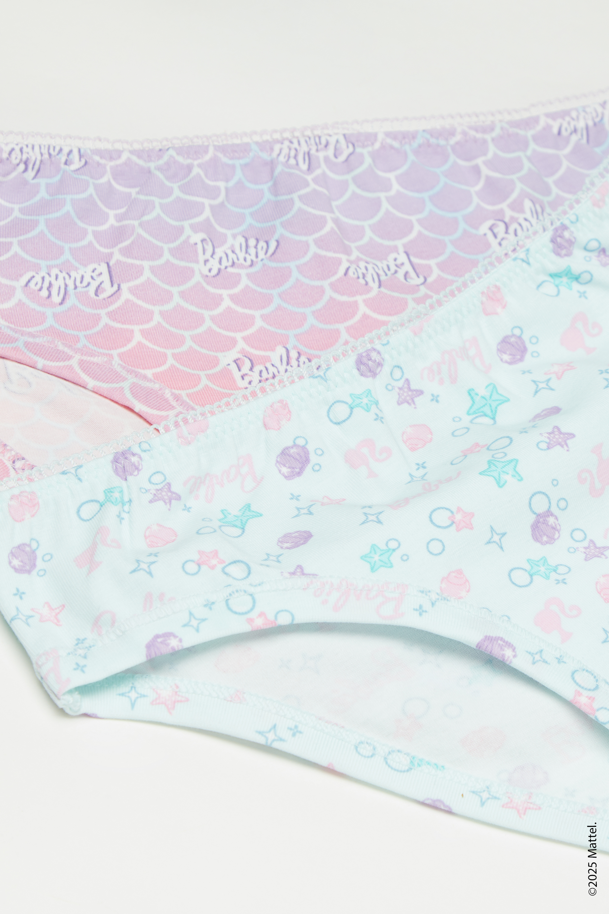 2 Paia Slip Bimba in Cotone Barbie