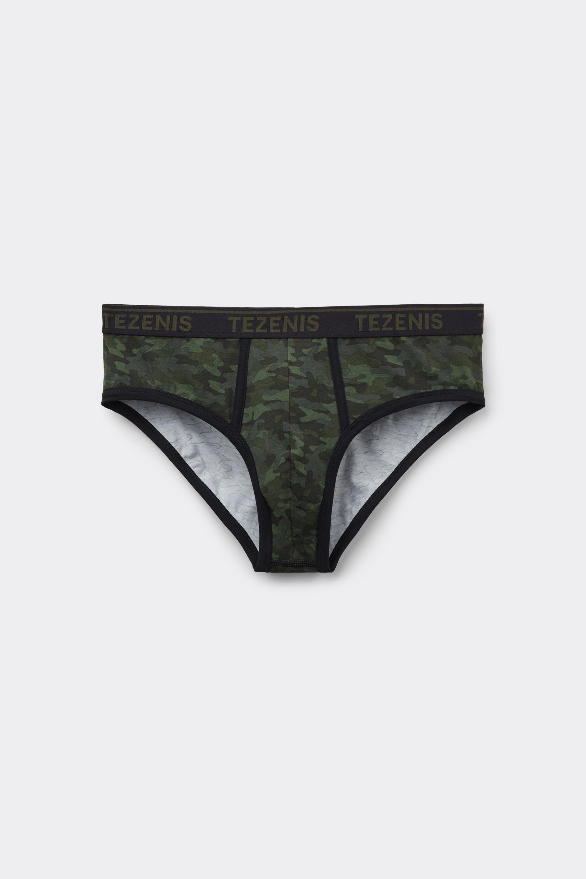 Printed Cotton Briefs with Logo