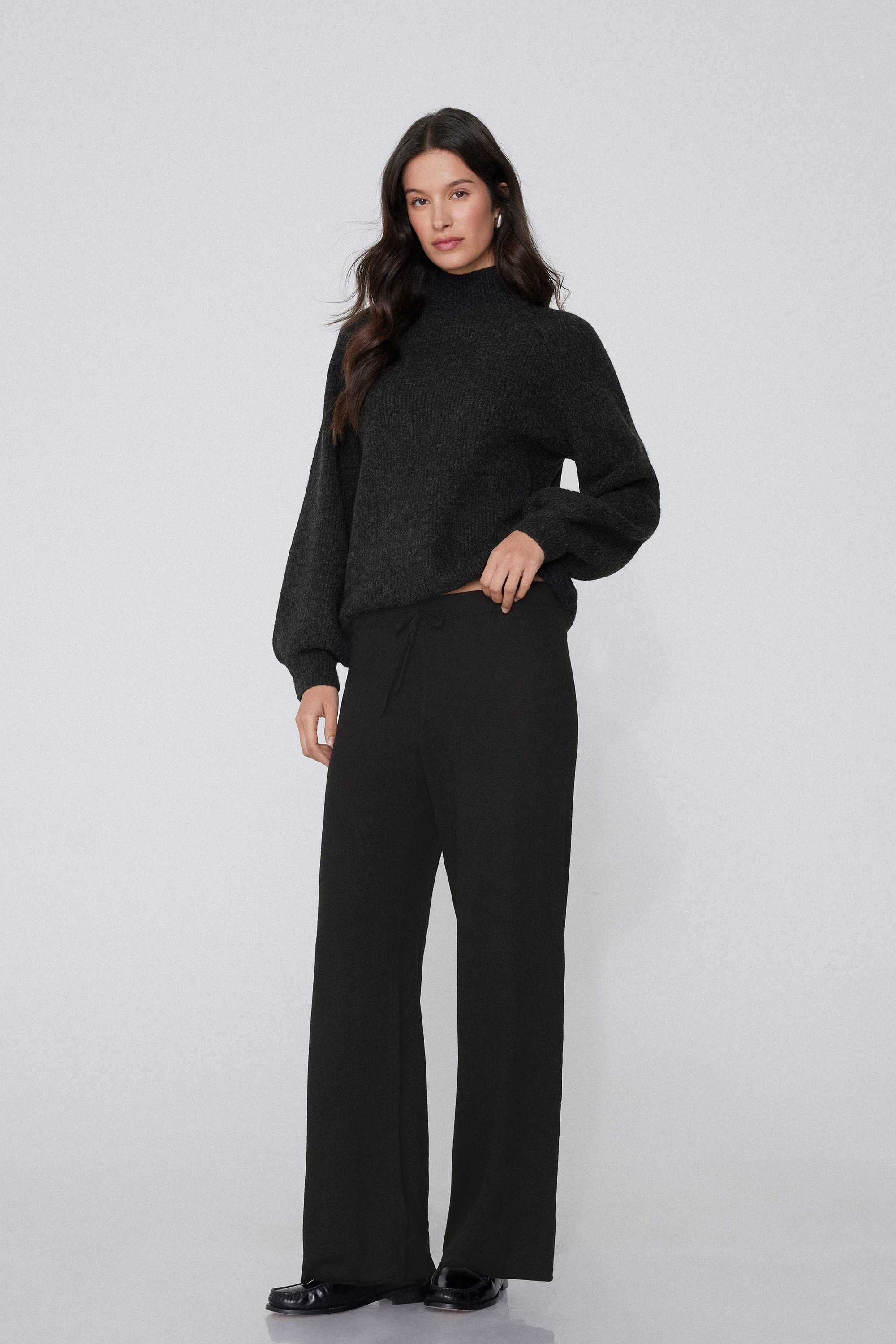 Pull Court Femme En Tricot - Col Rond, Manches Longues, Couleur Unie, Tailles S à XXL, Pour Automne-hiver