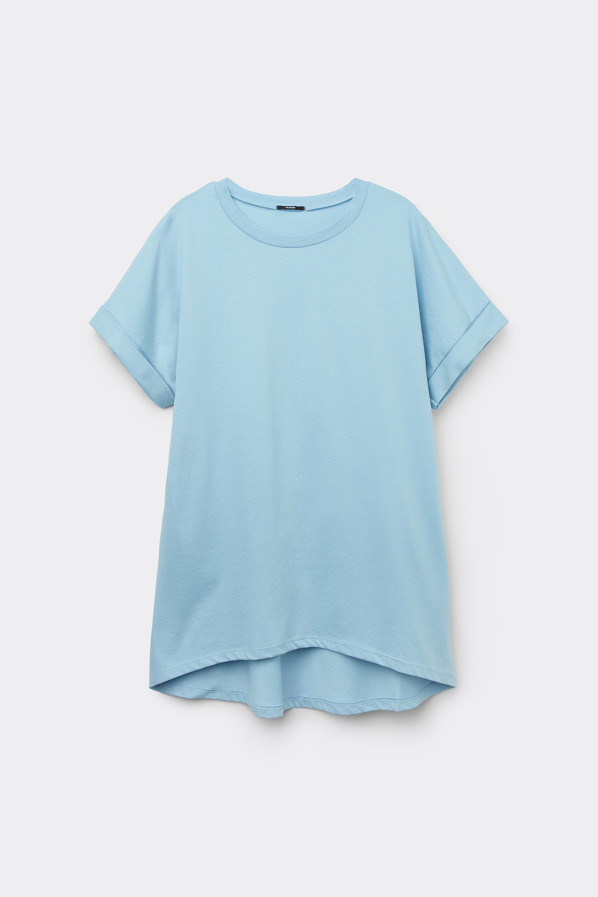 Cotton T-Shirt with Kimono Turn-Up