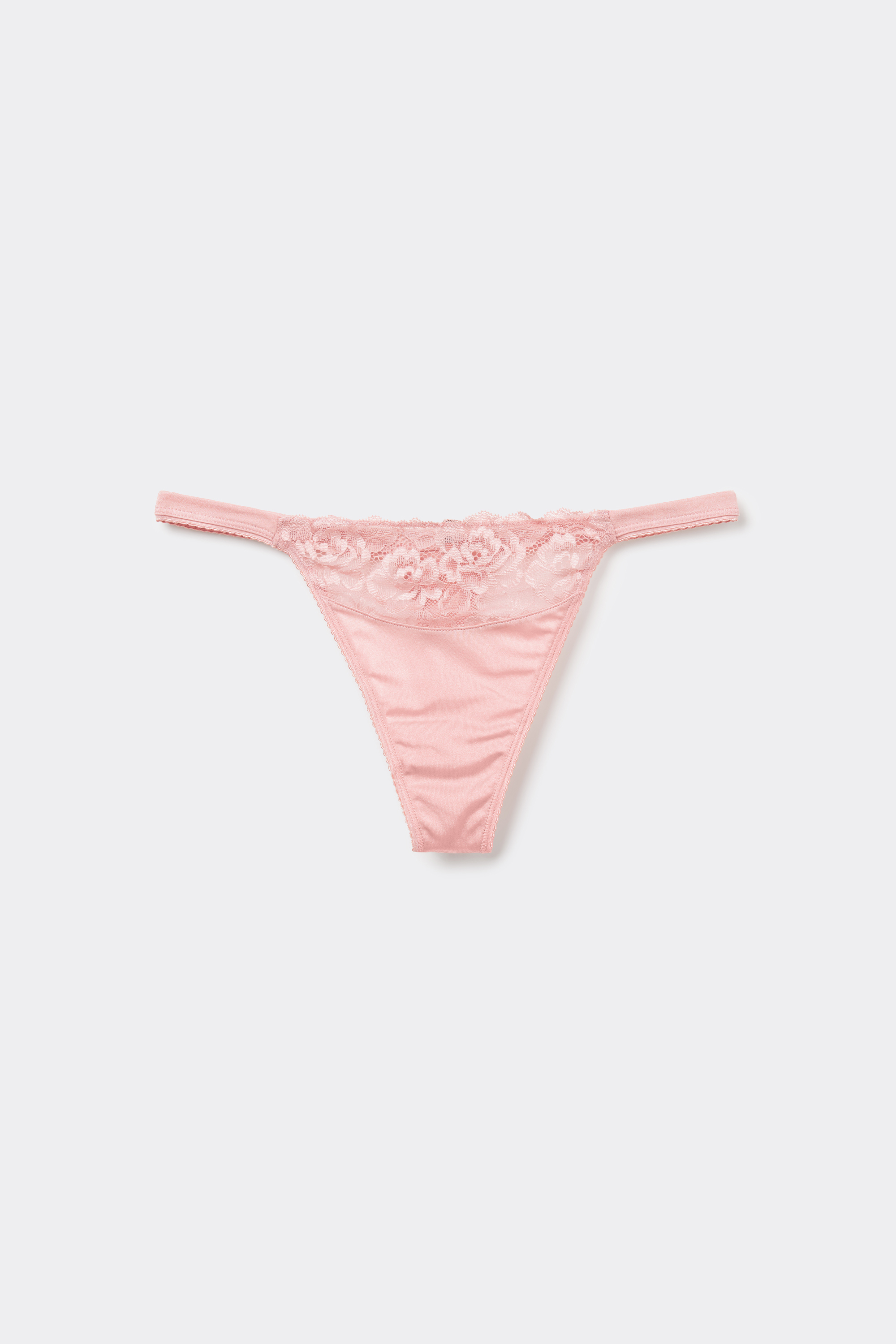 Microfiber and Lace G-String