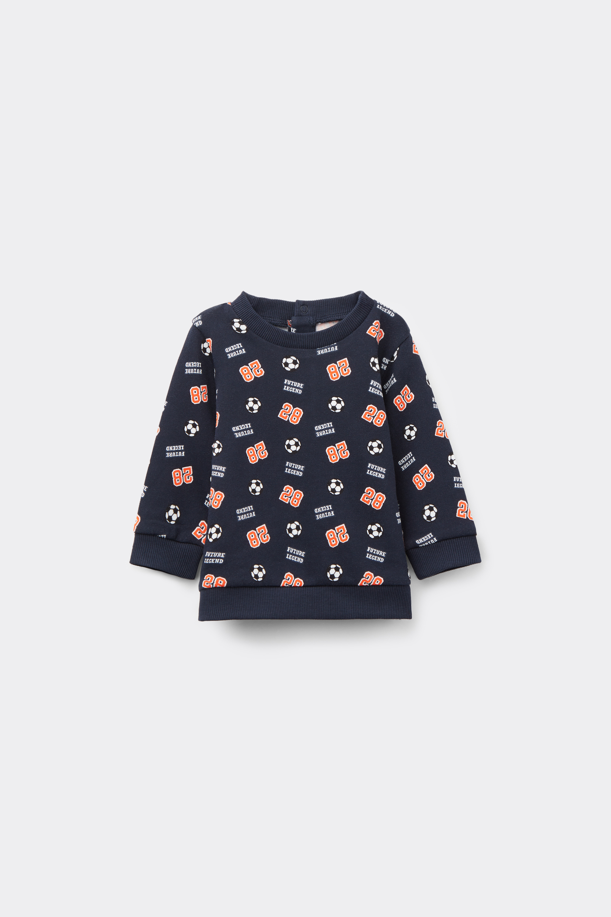 Sudadera Cuello Redondo Algodón Estampado Bebé