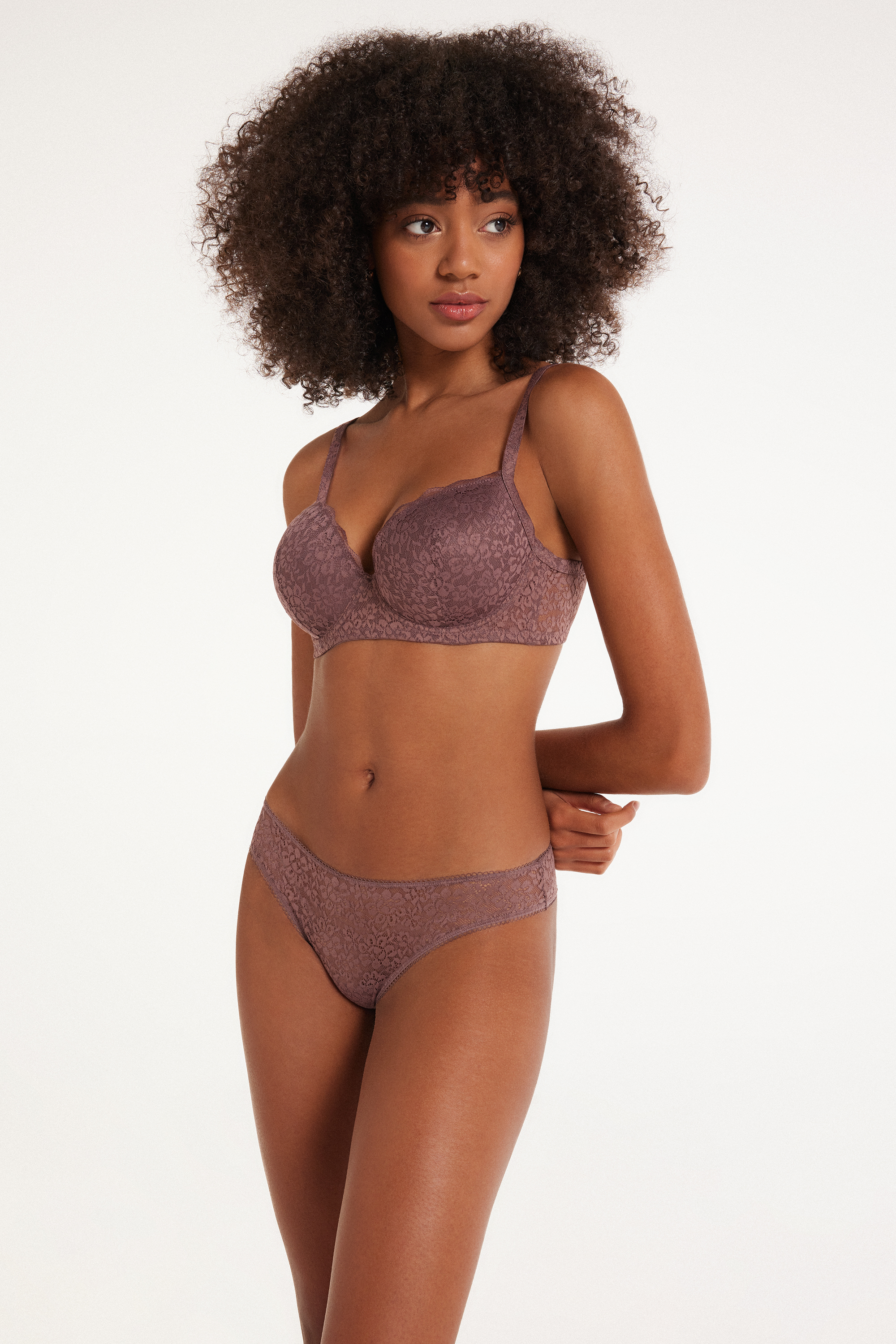 Soutien-gorge Balconnet Légèrement Rembourré en Dentelle Recyclée Wien