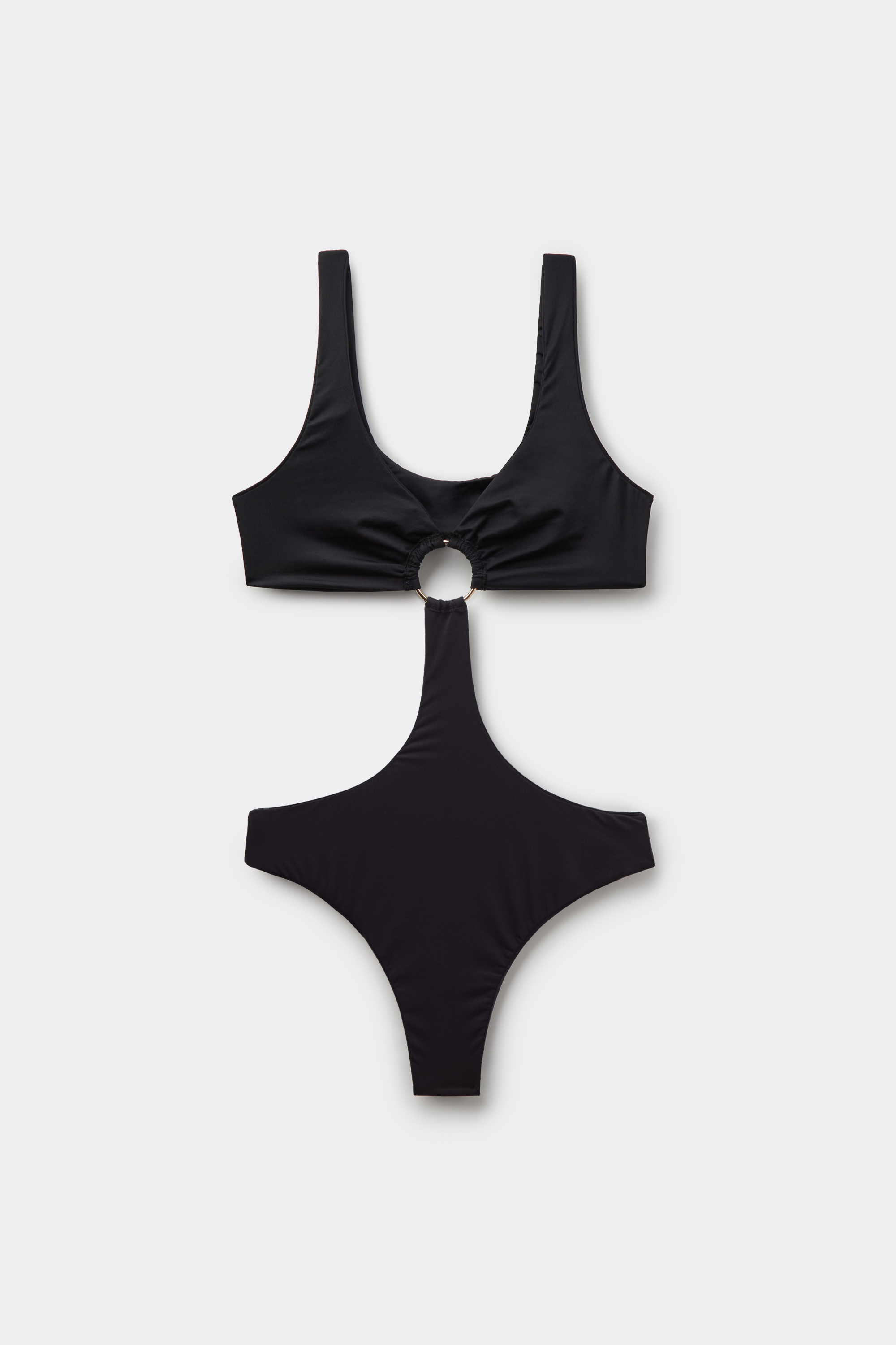 TcIFE Costume Intero Donna Con Controllo Pancia, Zip Frontale E Reggiseno Incorporato - Taglio Alto