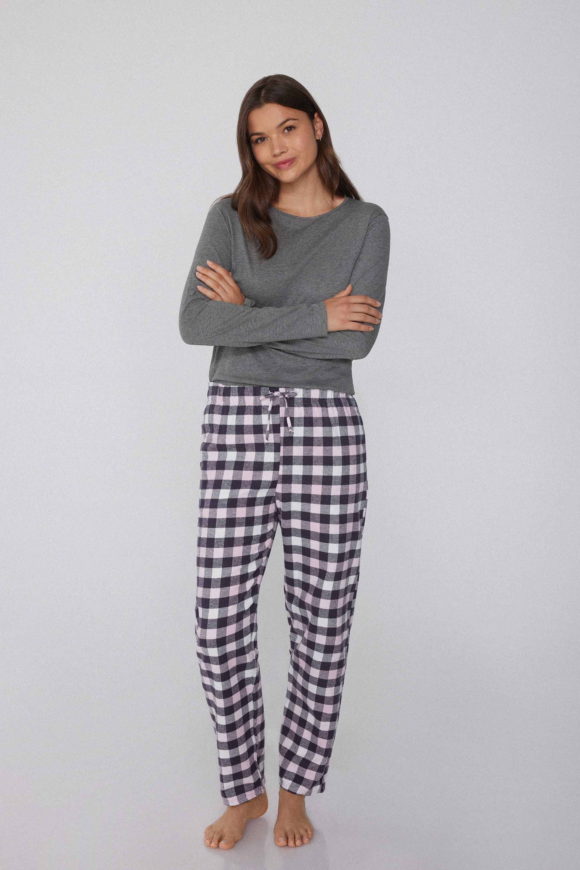 Lange Broek van Flanel met Print